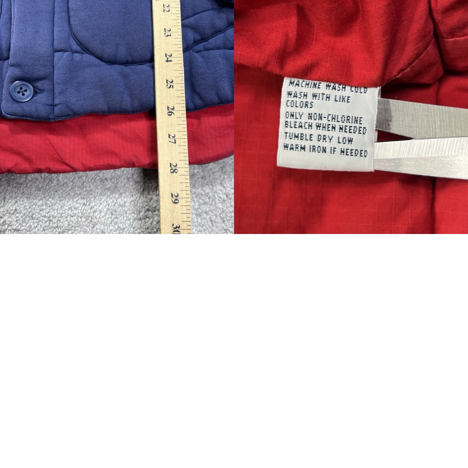Ralph Lauren VINTAGE Polo Ralph Lauren Insulated Puffer Vest Mens Large Full Zip Navy Blue Flaw Button Size US L / EU 52-54 / 3 - 10 Thumbnail
