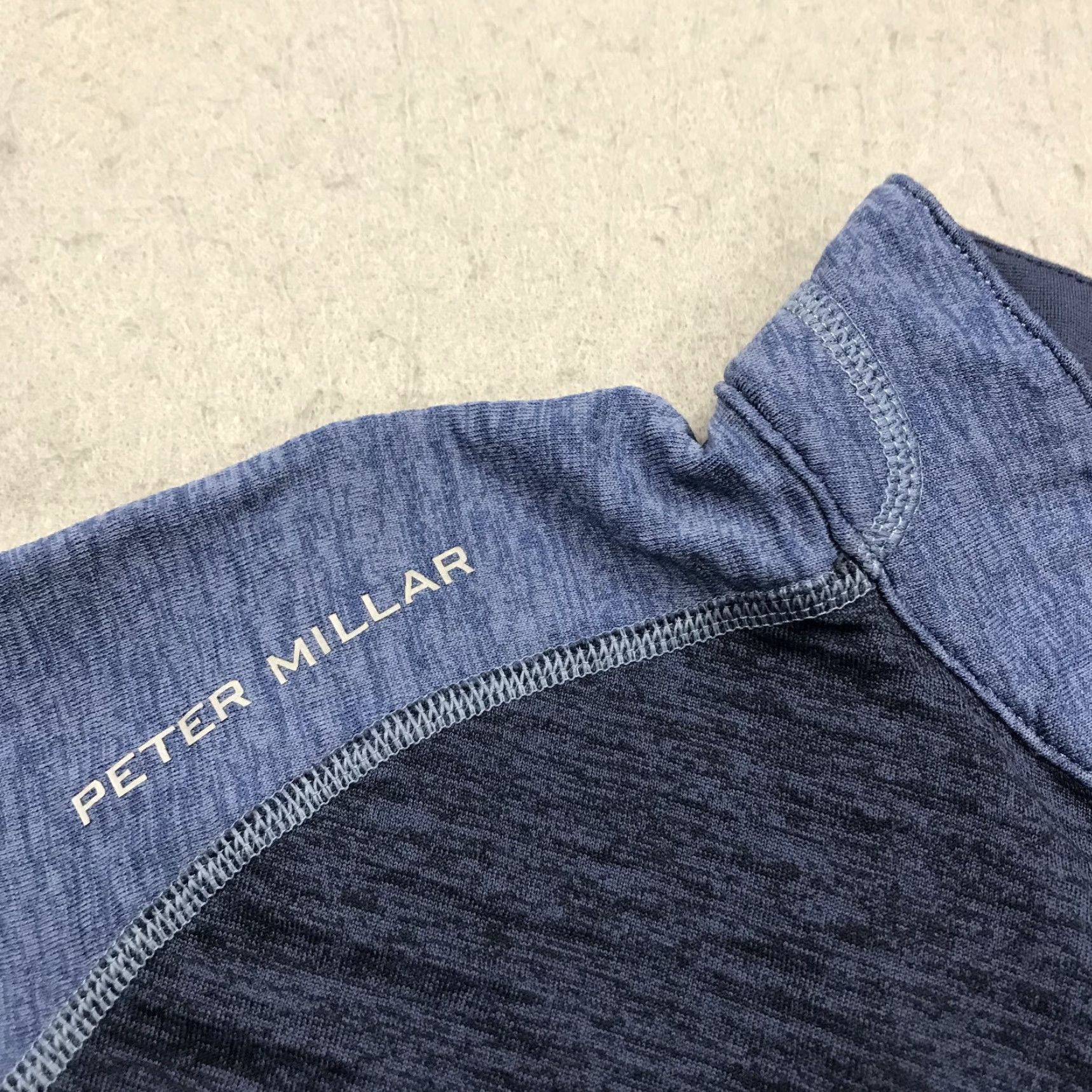 Peter Millar Peter Millar Jacket Mens Medium Blue Maven Performance Quarter 1/4 Zip Golf Logo Shirt (Pullover) Size US M / EU 48-50 / 2 - 3 Thumbnail