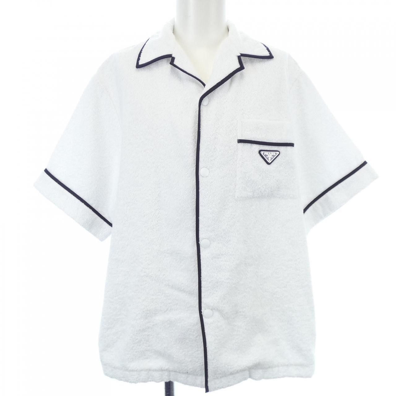 Prada Prada Prada Short Sleeve Shirt Textile Tops SC559S2121ZR3 DUTY FREE for USA Size ONE SIZE - 1 Thumbnail