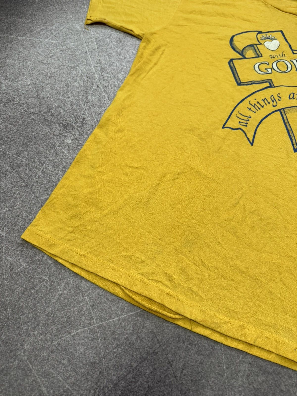 Vintage Vintage 90s God Church T Shirt Jesus Christ y2k Made In USA Size US M / EU 48-50 / 2 - 5 Thumbnail