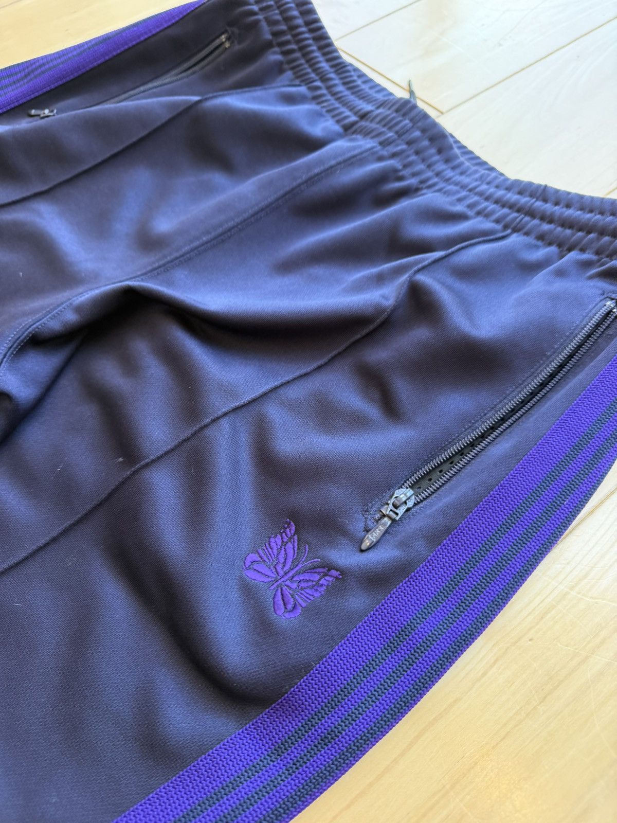 Needles Regular Fit Track Pants Navy/Purple Size US 34 / EU 50 - 3 Thumbnail
