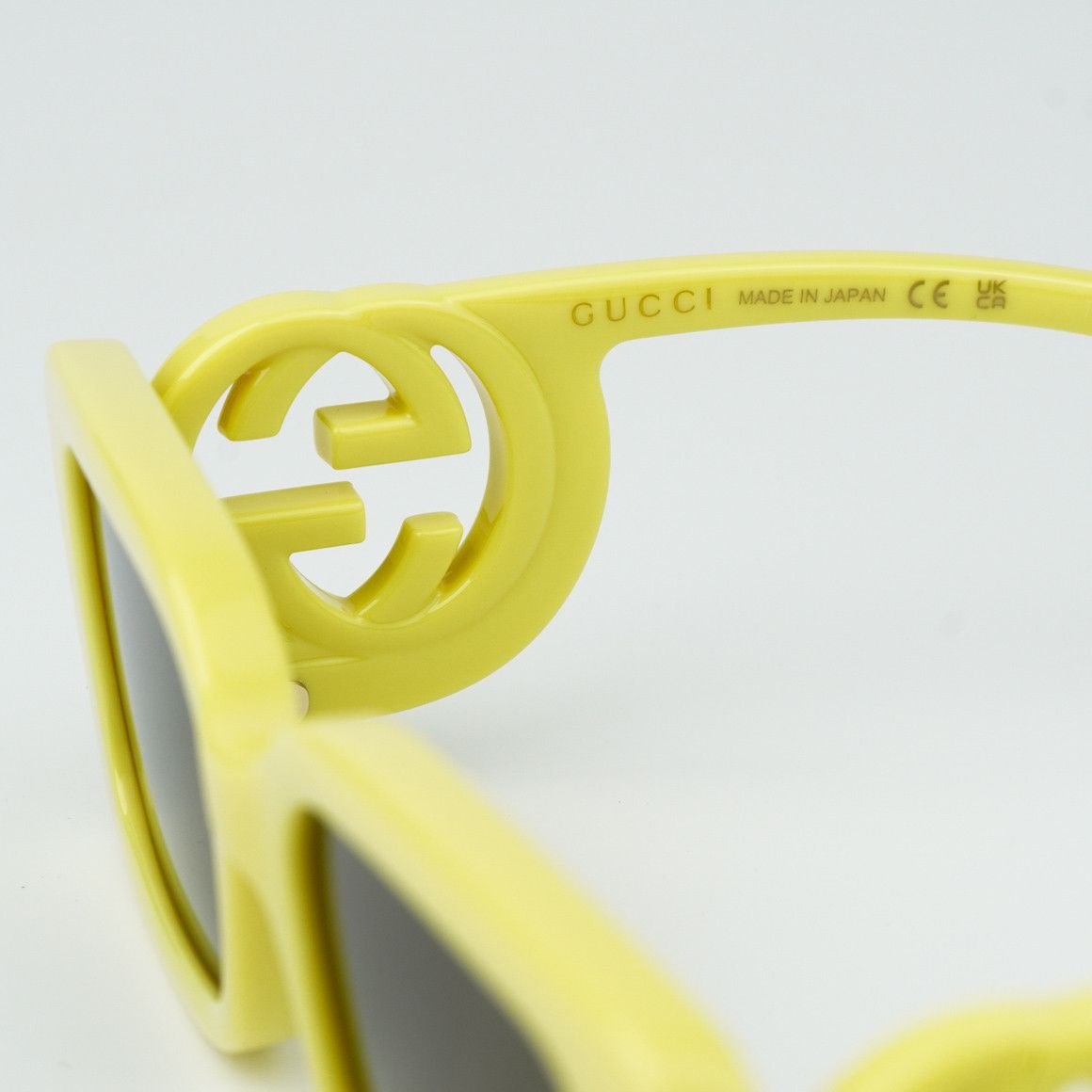 Gucci NEW Gucci GG1325S 007 Acid Yellow Brown Unisex Sunglasses Size ONE SIZE - 6 Thumbnail