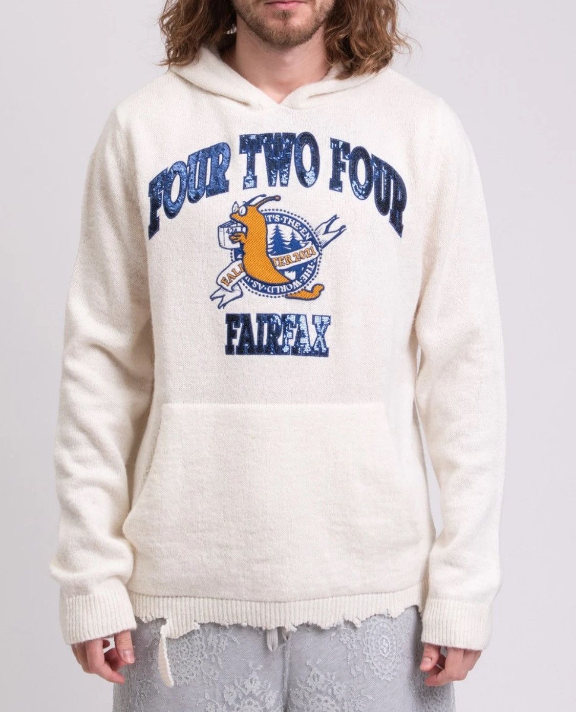 424 424 fairfax wool knit hoodie Size US L / EU 52-54 / 3 - 7 Thumbnail