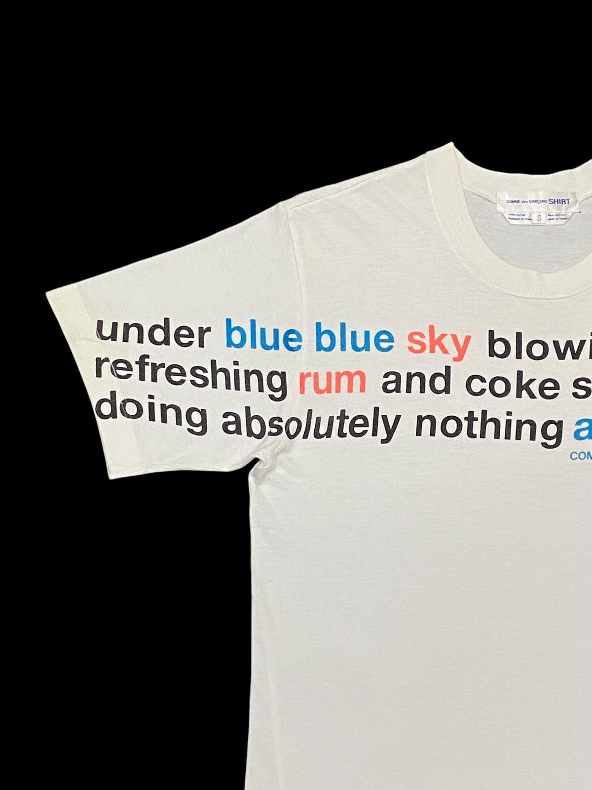 Comme des Garcons Comme Des Garcons S10218 Blue Sky Lettering Shirt Size US S / EU 44-46 / 1 - 6 Thumbnail
