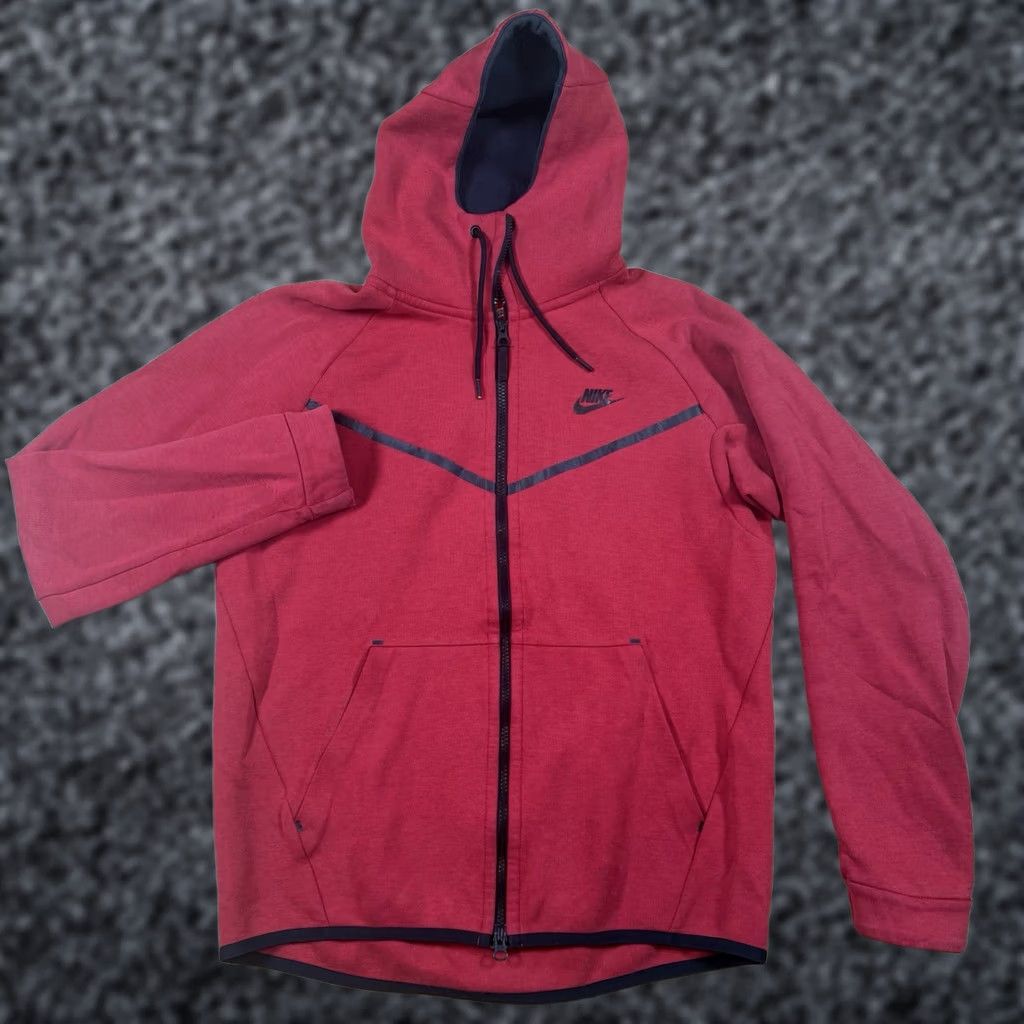 Nike Nike Hoodie Mens Medium Red Full Zip Sports Performance Size US M / EU 48-50 / 2 - 1 Thumbnail