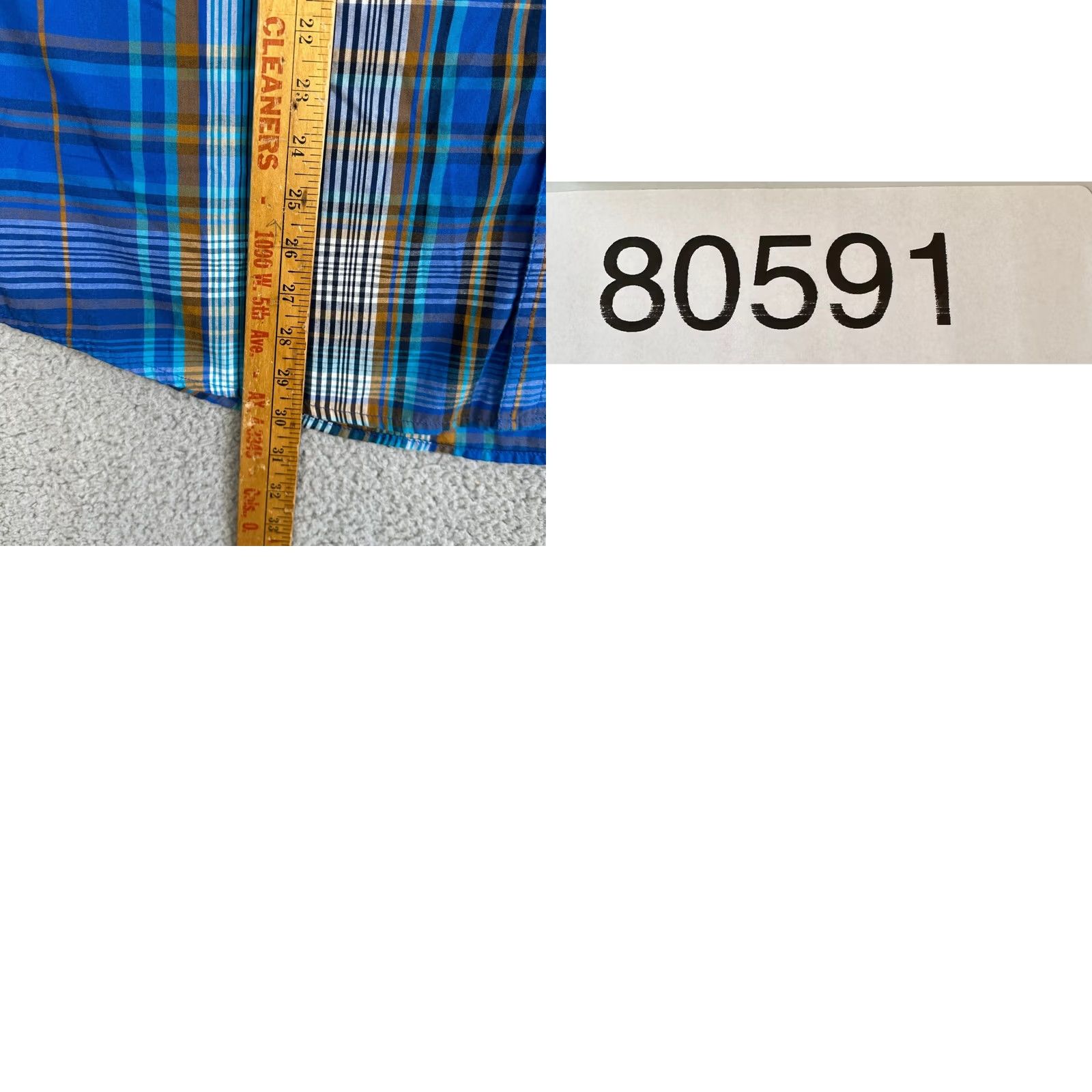Levi's Levi's Shirt Button Down Mens XL Blue Plaid Standard Fit Long Sleeve Pocket Logo Size US XL / EU 56 / 4 - 8 Thumbnail