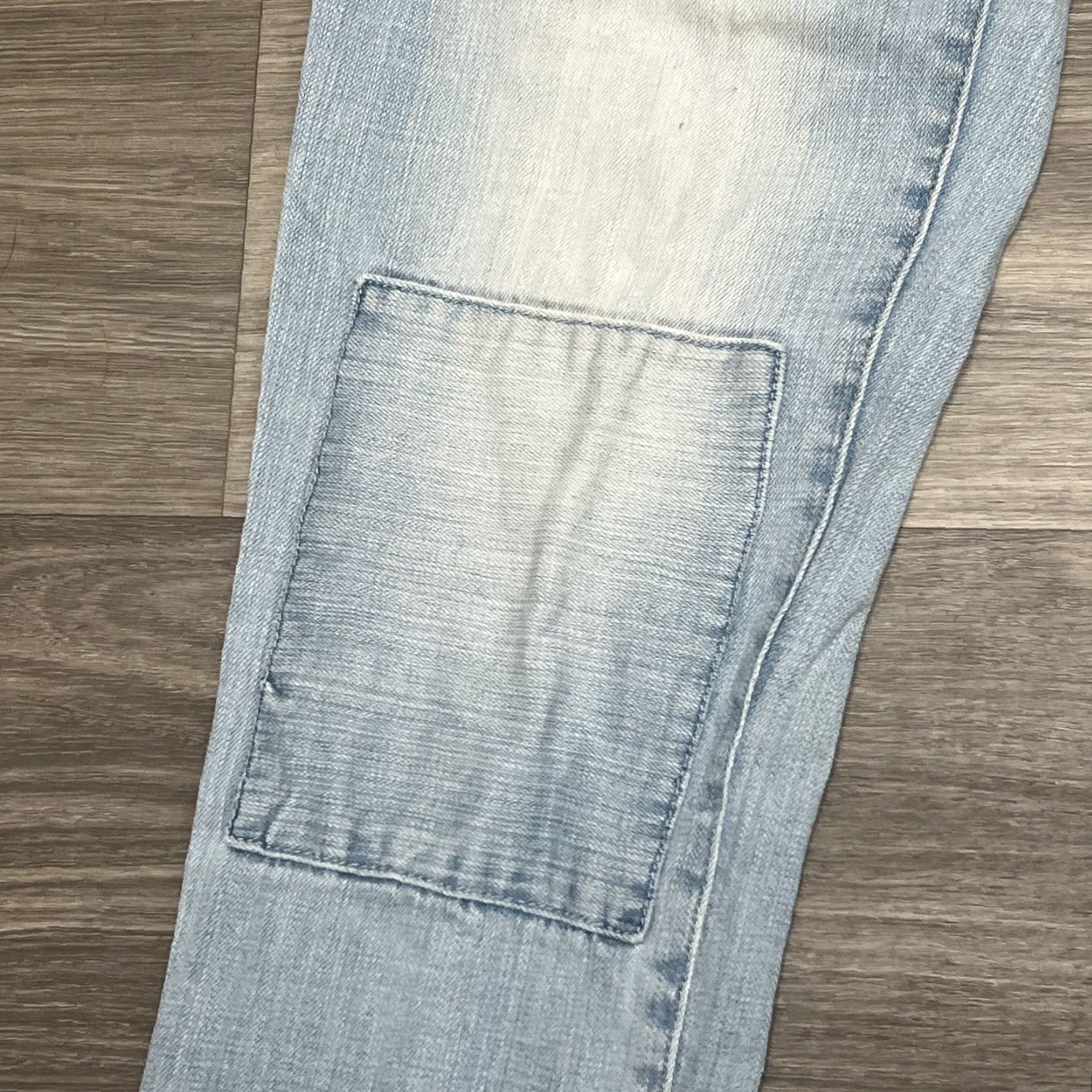 Anthropologie VINTAGE Anthropologie Jeans Womens 27x26 Pilcro & Letterpress Hyphen Patched Distressed Jeans Regular Blue 90s Womens Size 27" / US 4 / IT 40 - 6 Thumbnail