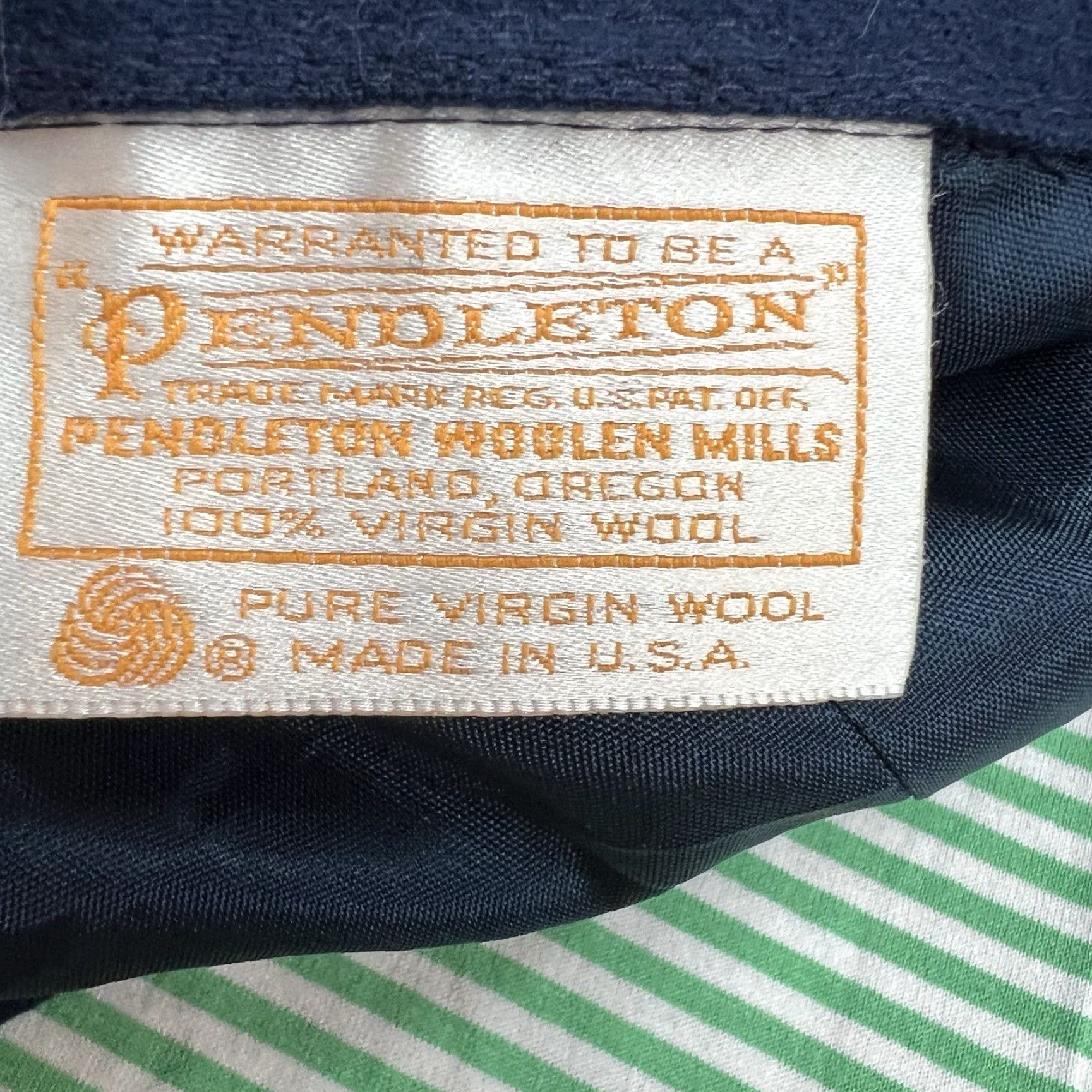 Pendleton Vintage Pendleton Wool Skirt Womens Size 10 A-Line High Rise Pleated Blue 80s 90s Preppy Size 32" / US 10 / IT 46 - 5 Thumbnail