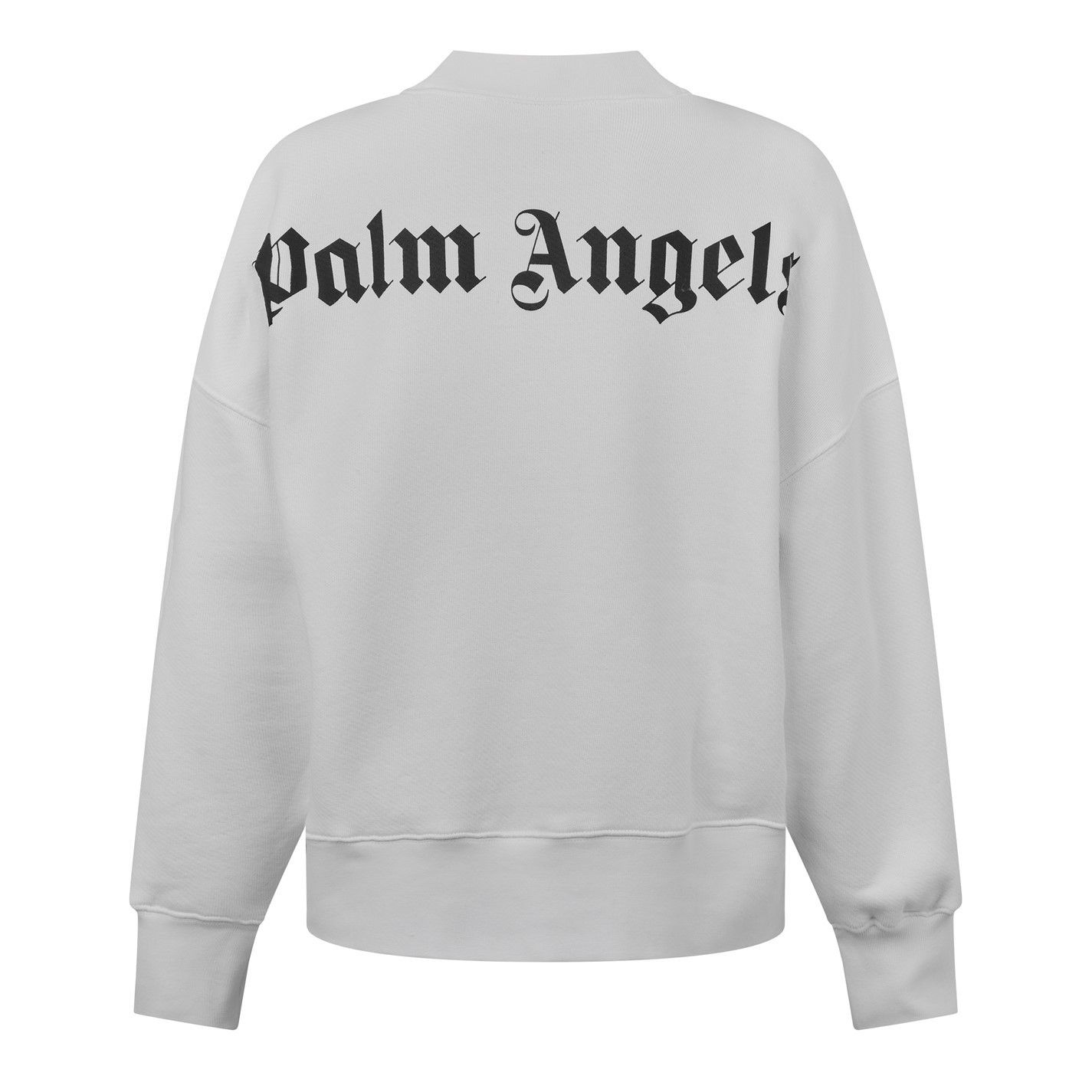 Palm Angels o1g2r1mq0325 Classic Curved Logo Crew Neck Sweater Off White Size XS / US 0-2 / IT 36-38 - 2 Thumbnail