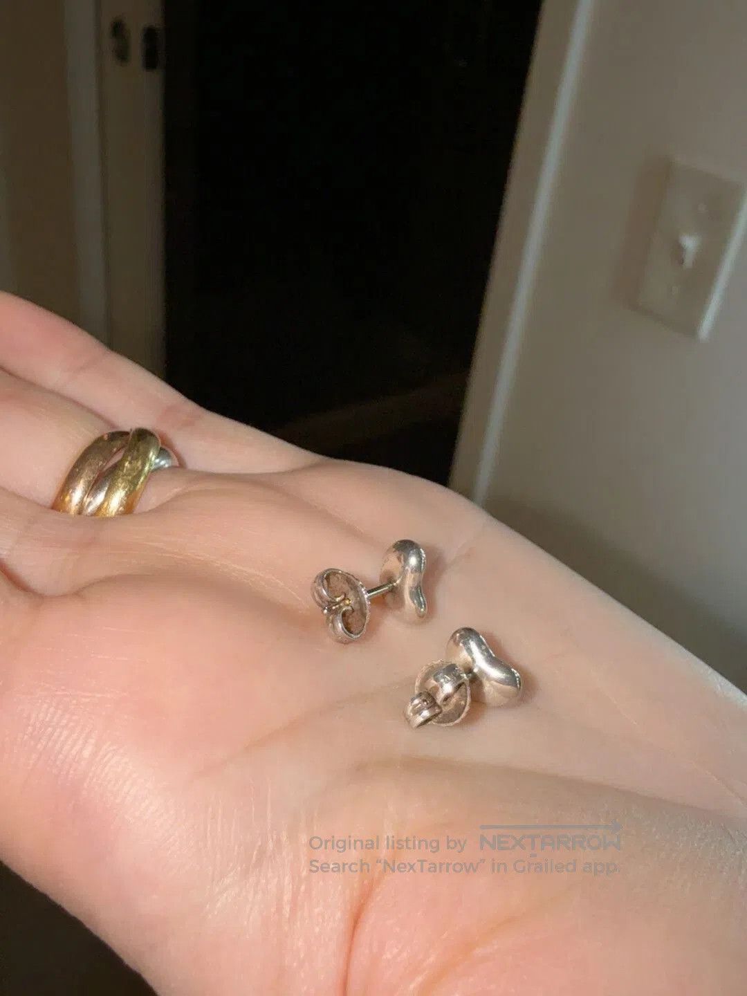 Tiffany & Co. Tiffany Silver Bean Stud Earrings. Size ONE SIZE - 2 Thumbnail