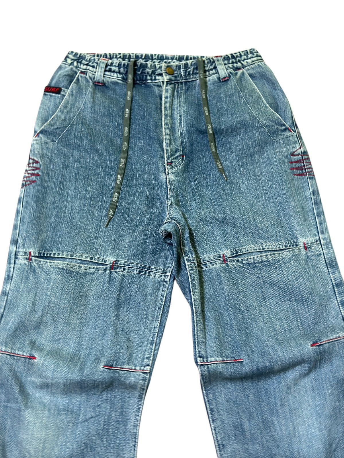 Japanese Brand VINTAGE PJ'S SURF DRAWSTRING JEANS Size US 28 / EU 44 - 3 Thumbnail