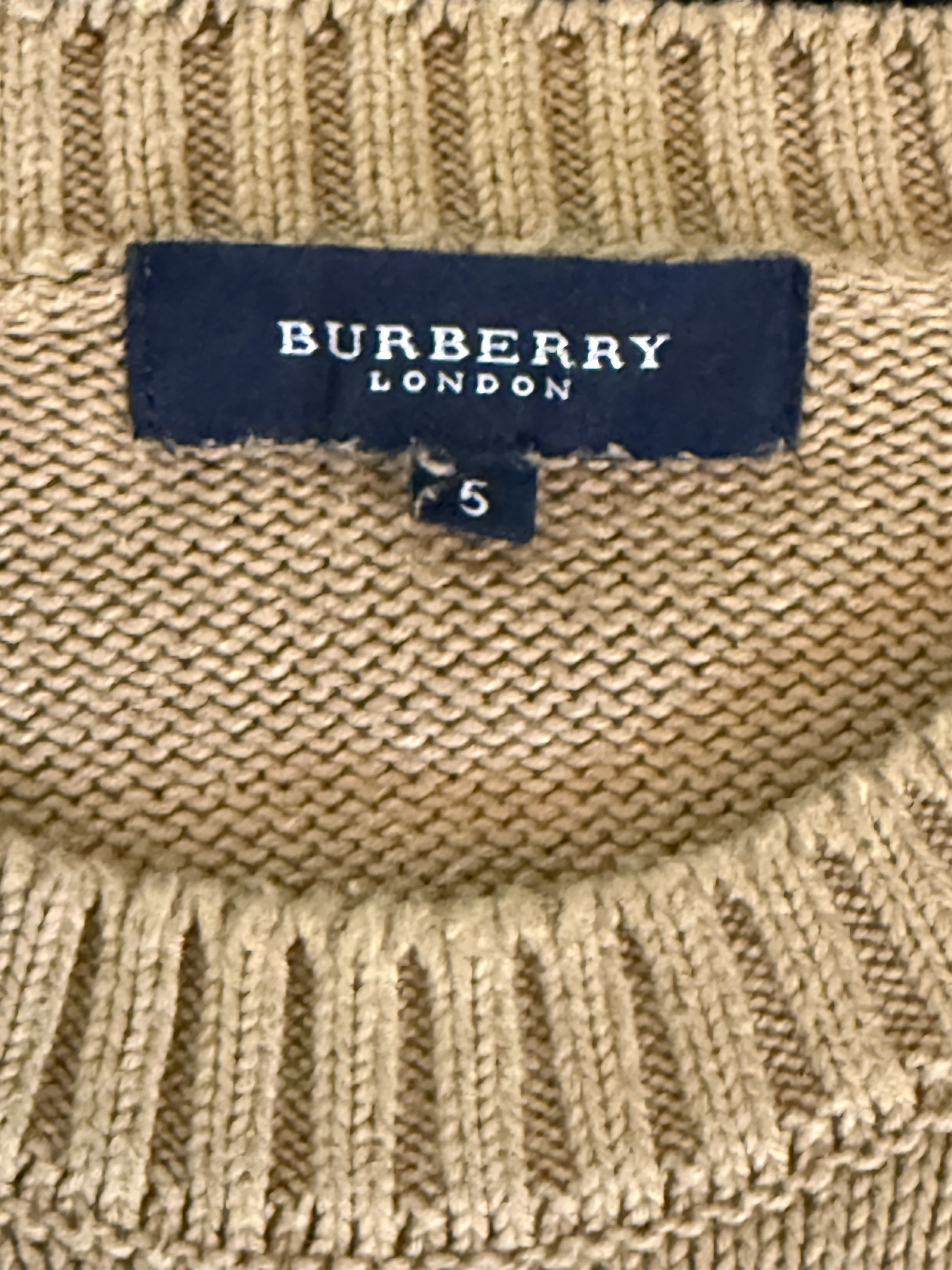 Burberry Burberry rare sweater jumper cotton size L camel Size US L / EU 52-54 / 3 - 9 Thumbnail