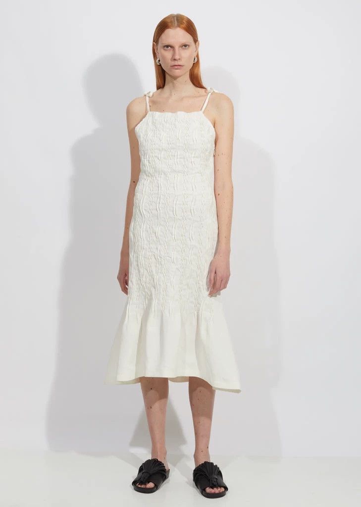 Jil Sander Jil Sander Crinkled Tencel Linen Dress Size M / US 6-8 / IT 42-44 - 1 Thumbnail