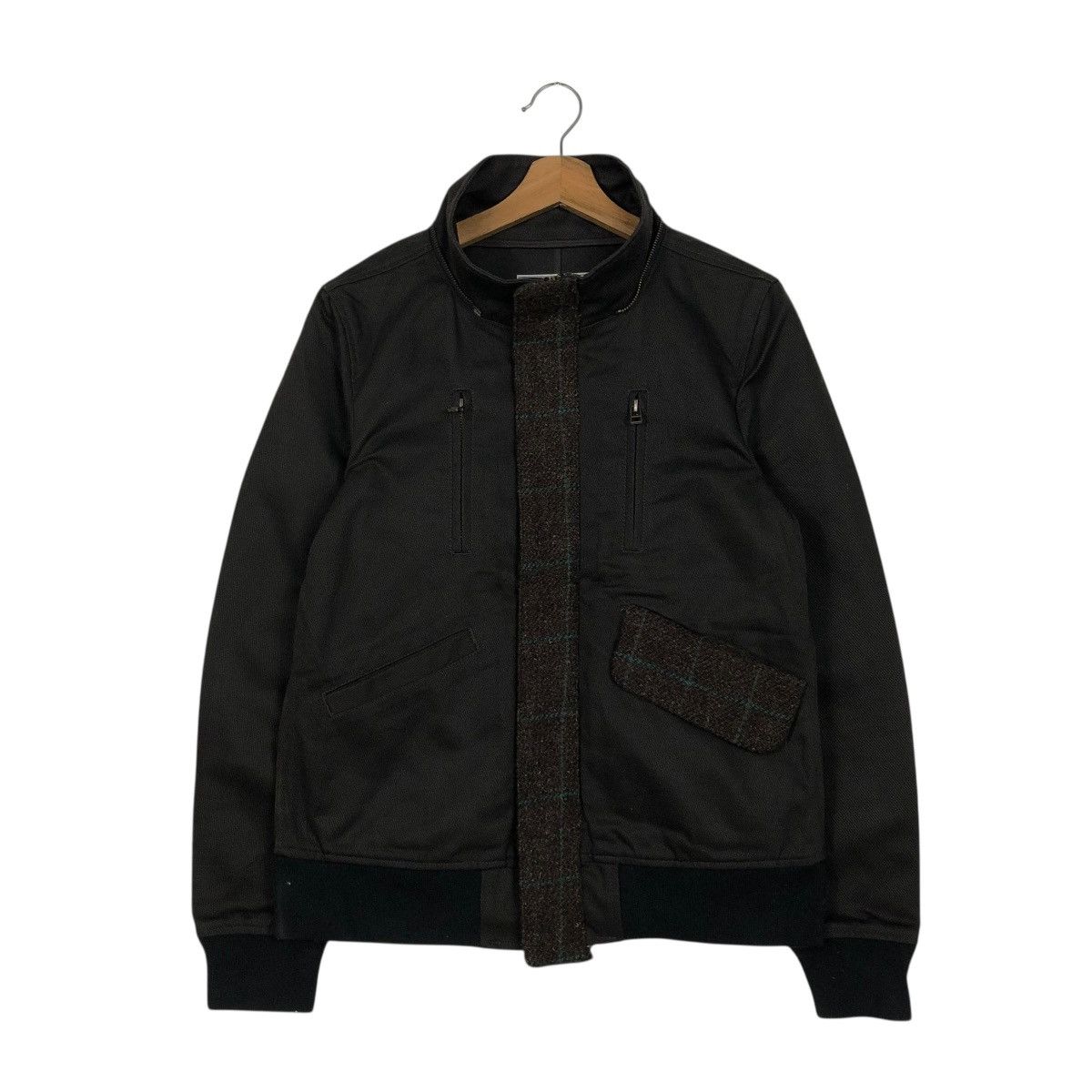 Harris Tweed 🔥VINTAGE WOOL BOMBER JACKET HARRIS TWEED HERRINGBONE Size US S / EU 44-46 / 1 - 3 Thumbnail