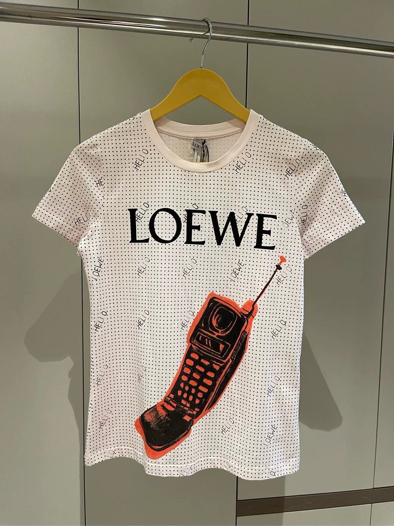 Loewe Loewe Polka Dot Logo Short Sleeve T-shirt - dmc Size US S / EU 44-46 / 1 - 1 Thumbnail