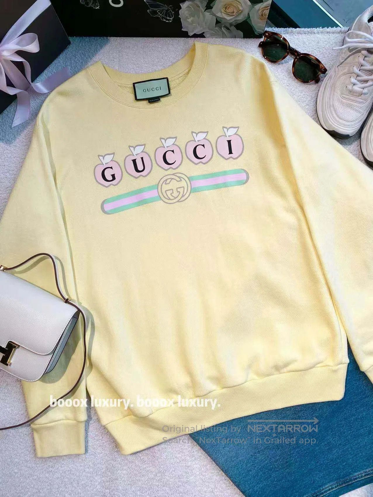 Gucci Guicci Belt logo sweatshirt| Size XS / US 0-2 / IT 36-38 - 1 Thumbnail