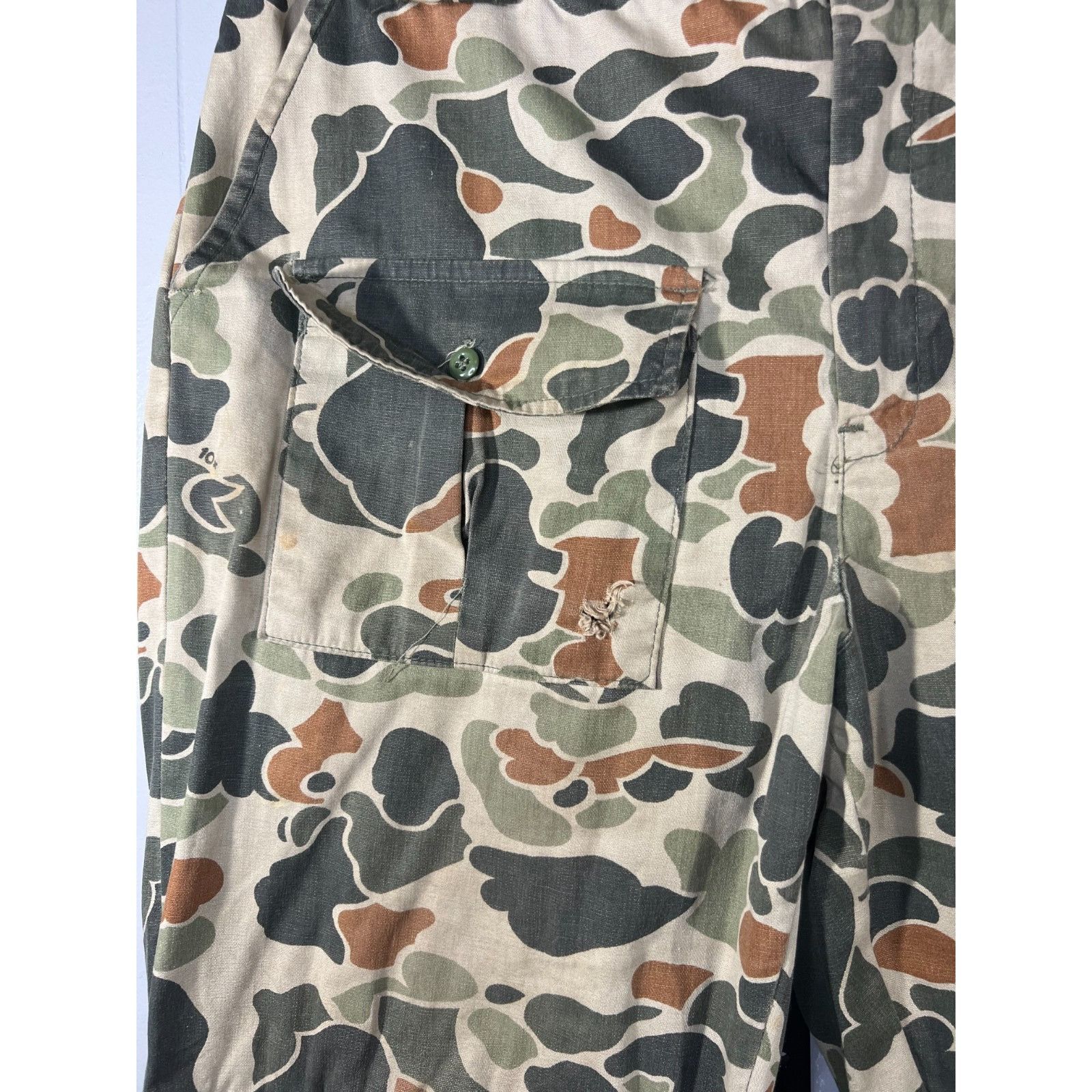 Other Vintage 80s 10X Duck Camo Pants Men's 36x31 Baggy Skater Out Size US 36 / EU 52 - 3 Thumbnail