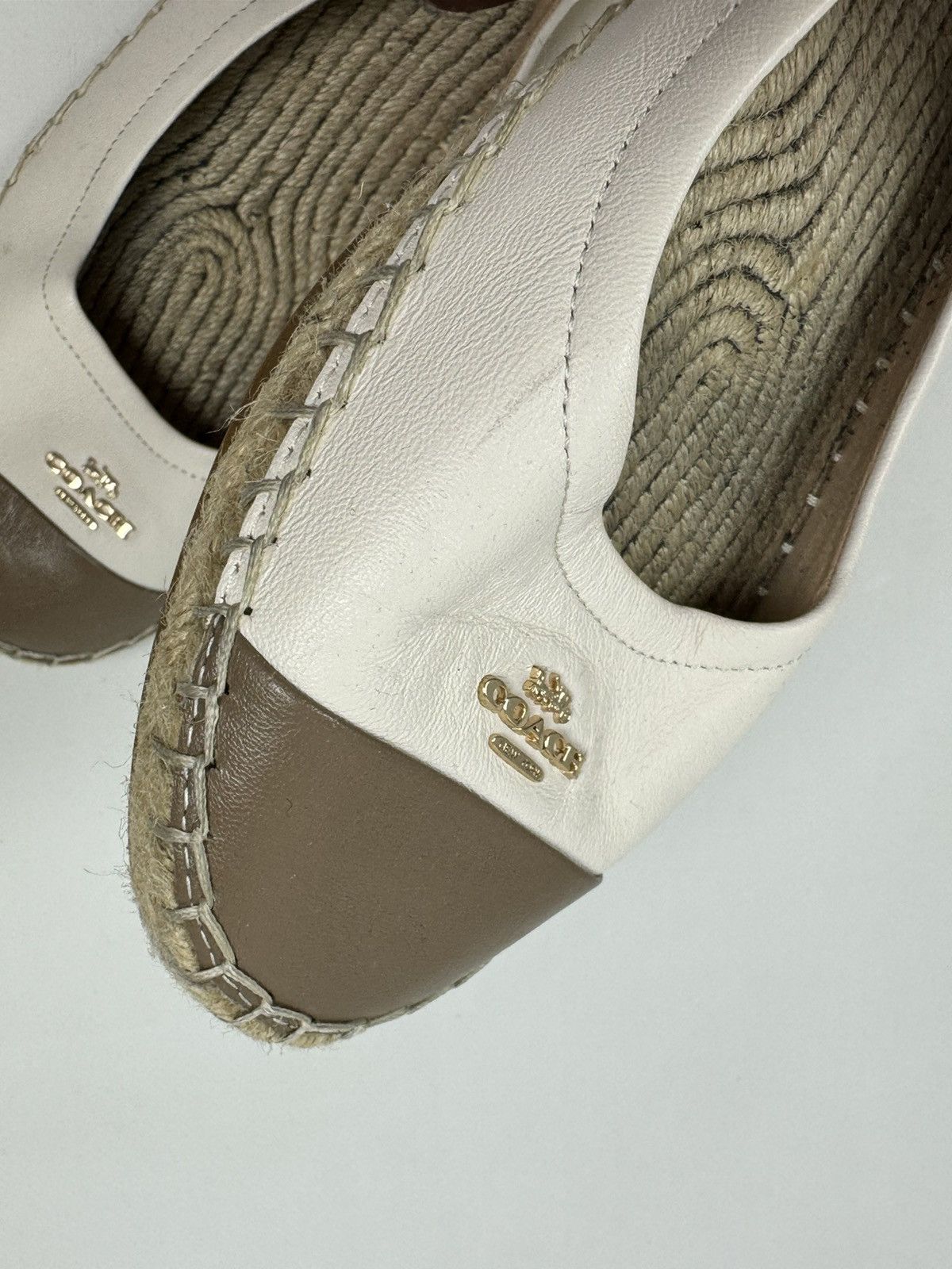 Coach Coach Leather Espadrilles Shoes Size 7.5 Size US 7.5 / IT 37.5 - 10 Thumbnail