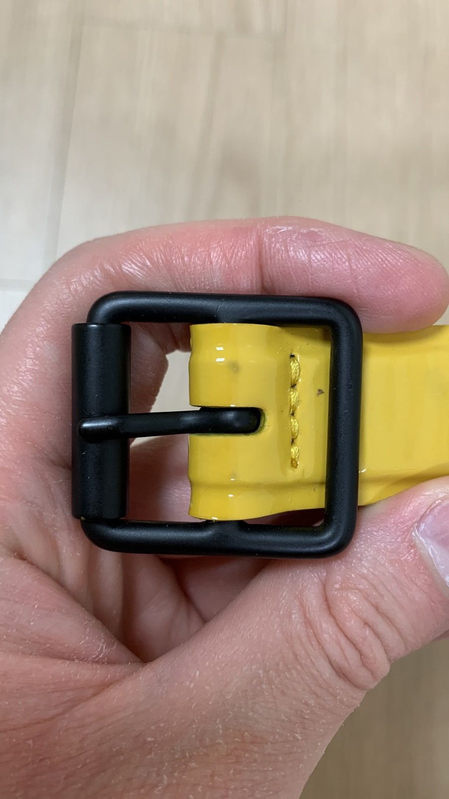 3.1 Phillip Lim 3.1 Phillip Lim Bright Yellow Glossy Belt Rare Size 30 - 5 Thumbnail