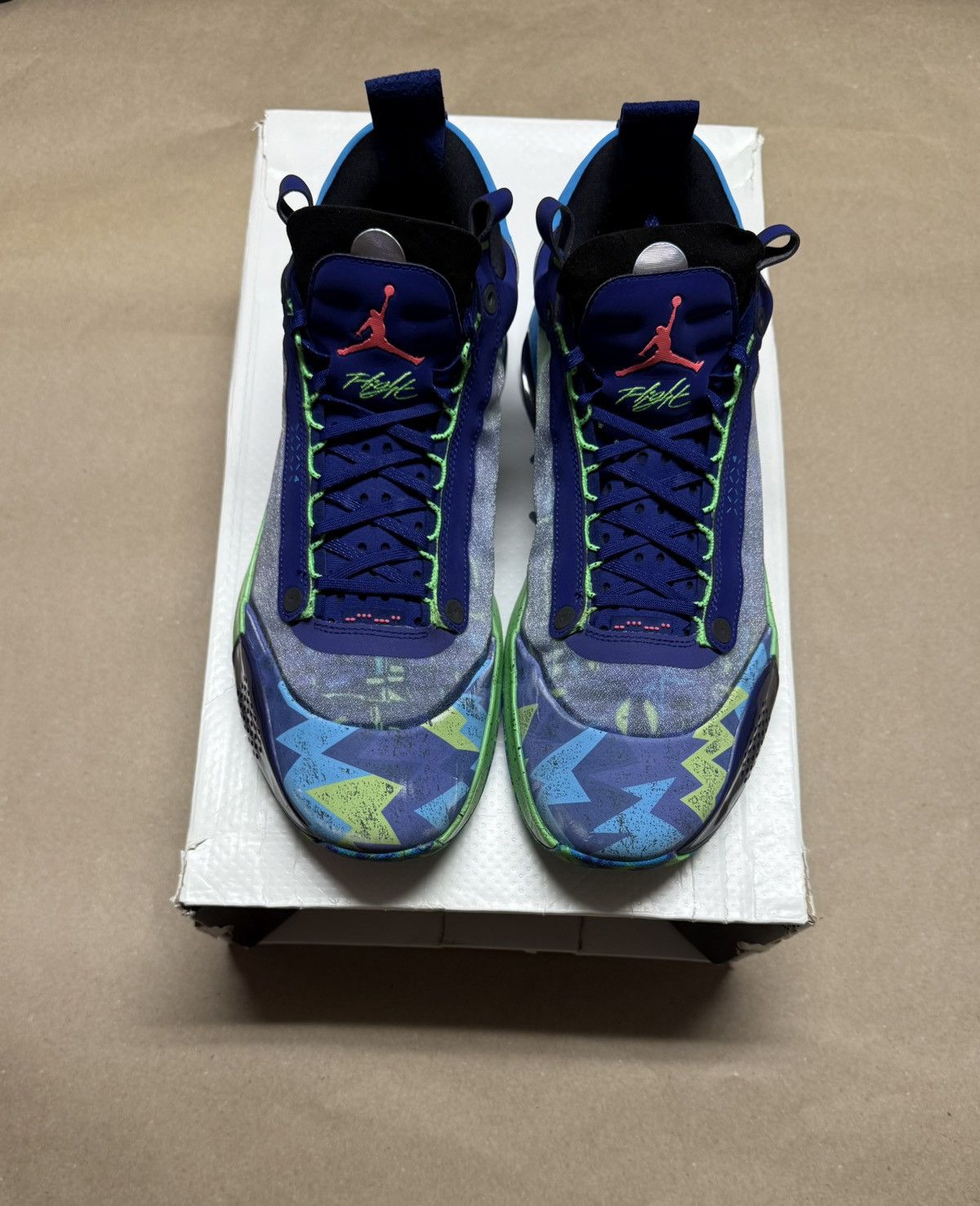 Jordan Brand Nike Air Jordan 34 EYBL Men’s size 14 Basketball Shoes Rare! Size US 14 / EU 47 - 3 Thumbnail