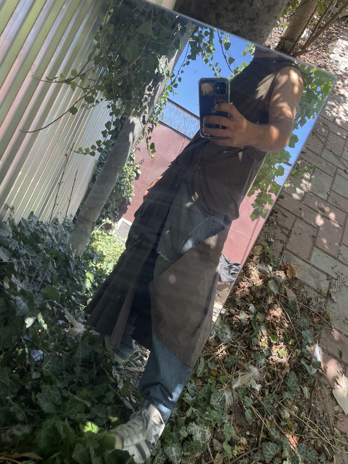 If Six Was Nine 2000s Skull 14th Addiction Flared Jeans Mud Wash Distressed Size US 34 / EU 50 - 14 Thumbnail