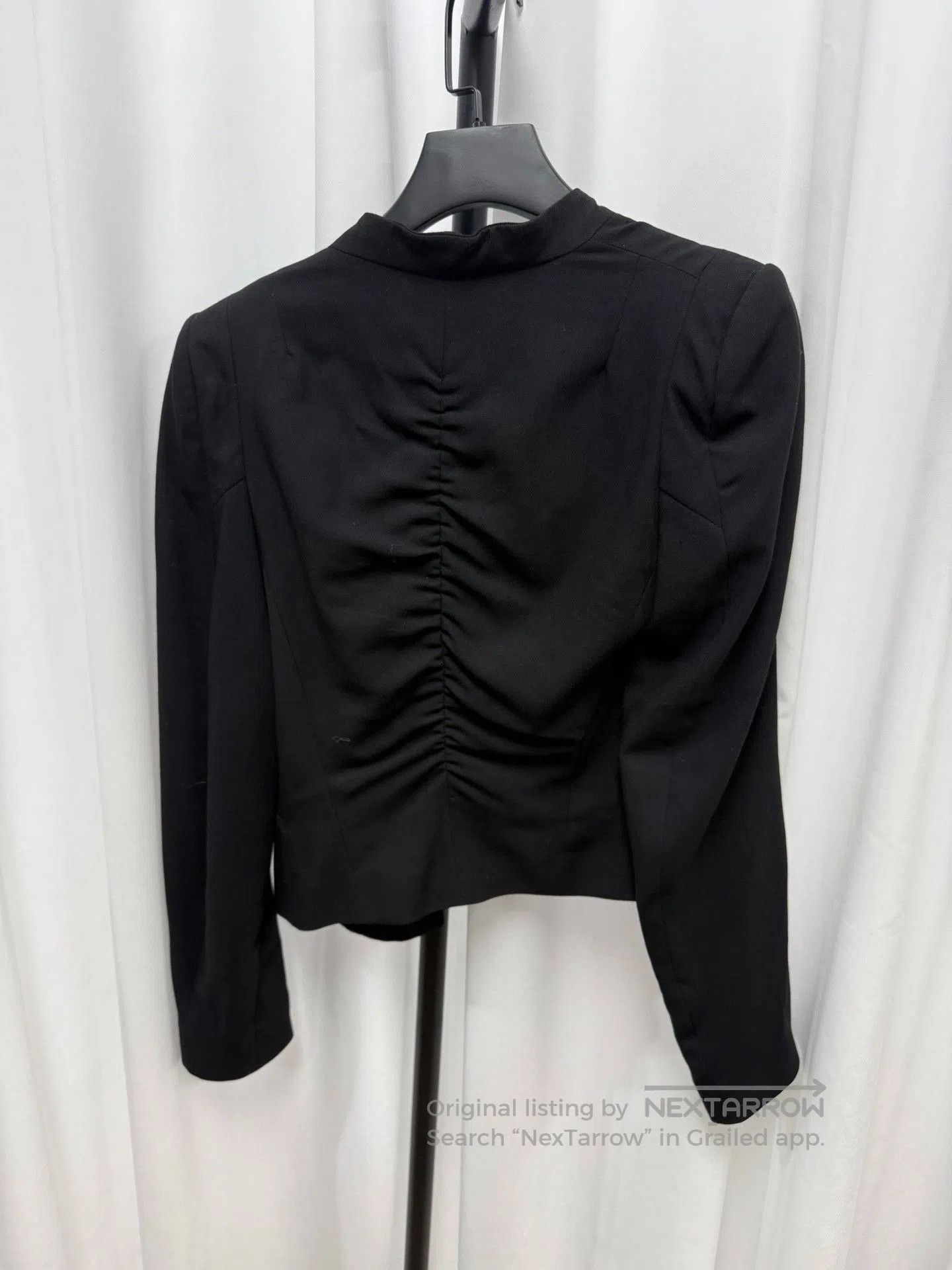 Ann Demeulemeester Ann Demeulemeester Pleated Square Shoulder Blazer. Size US M / EU 48-50 / 2 - 5 Thumbnail