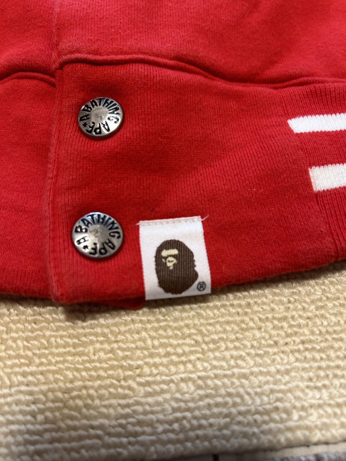 Bape Bape Red College Light Jacket Size US XL / EU 56 / 4 - 6 Thumbnail