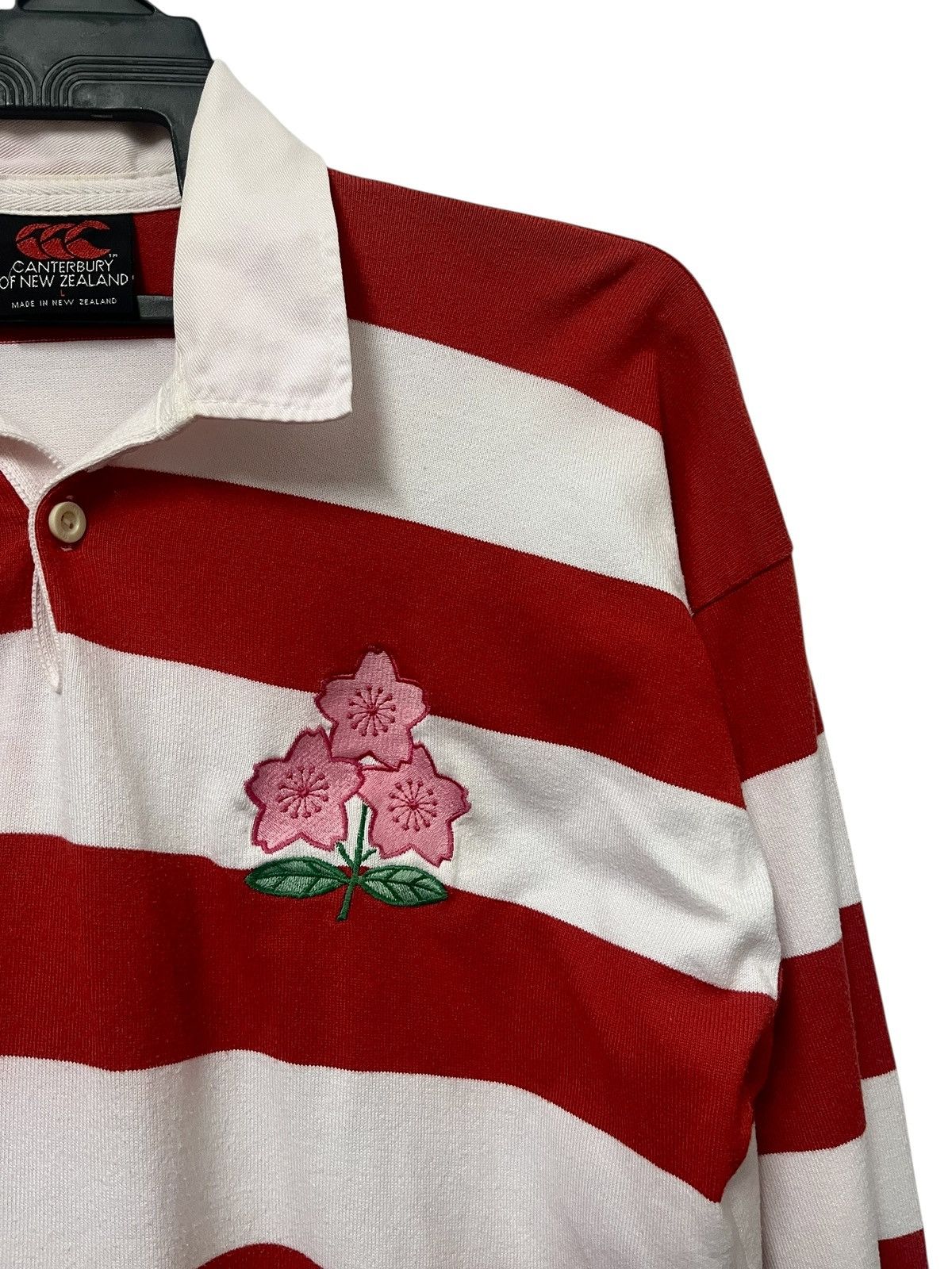 Canterbury of New Zealand 🔥Vtg Canterbury Japan Rugby Union 98’ L/S Size US L / EU 52-54 / 3 - 2 Thumbnail