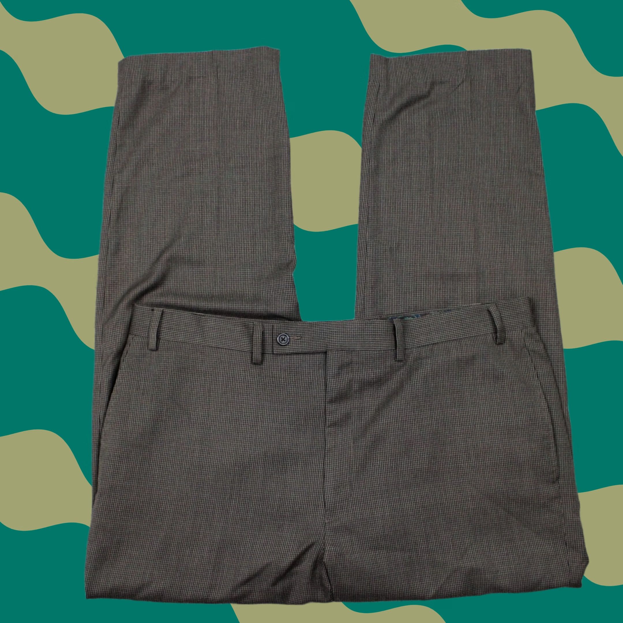 Ralph Lauren LAUREN Ralph Lauren Dress Pants Mens 38x30 Brown Flat Front Poly/Rayon Blend Dress Pants Mens 38 30 Brown Regular Mens Pants Size US 38 / EU 54 - 1 Thumbnail