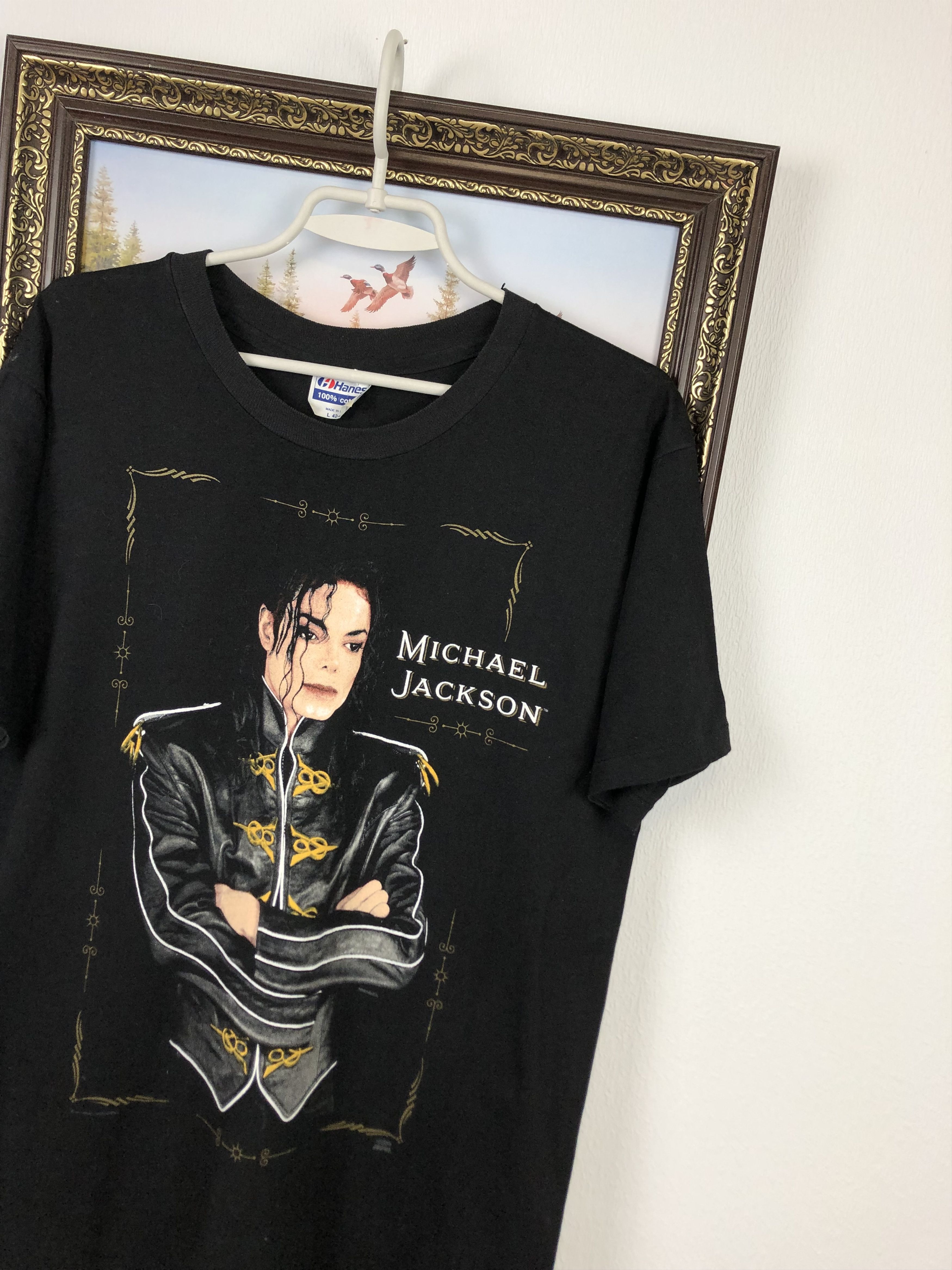 Band Tees Vintage 1992 Michael Jackson Dangerous Tee King Of Pop Rare Size US L / EU 52-54 / 3 - 4 Thumbnail