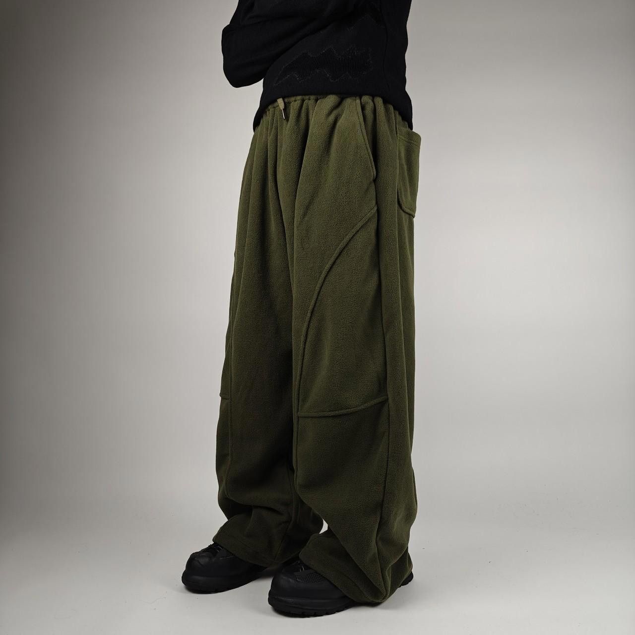 Other Green Wide Leg Panelled Joggers Size US 32 / EU 48 - 5 Thumbnail