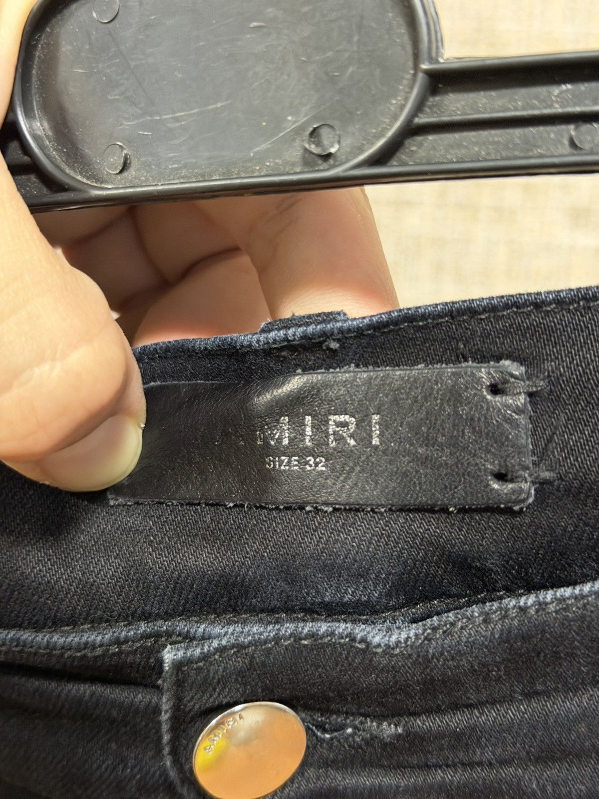 Amiri AMIRI SLASH SLIM JEANS IN AGED BLACK Size US 32 / EU 48 - 15 Thumbnail