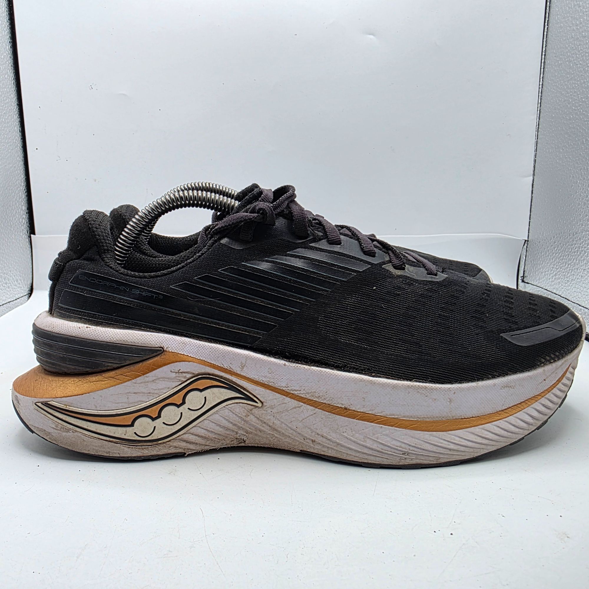 Saucony Saucony Endorphin Shift 3 Mens Size 9.5 Black Goldstruck Sho Size US 9.5 / EU 42-43 - 11 Thumbnail