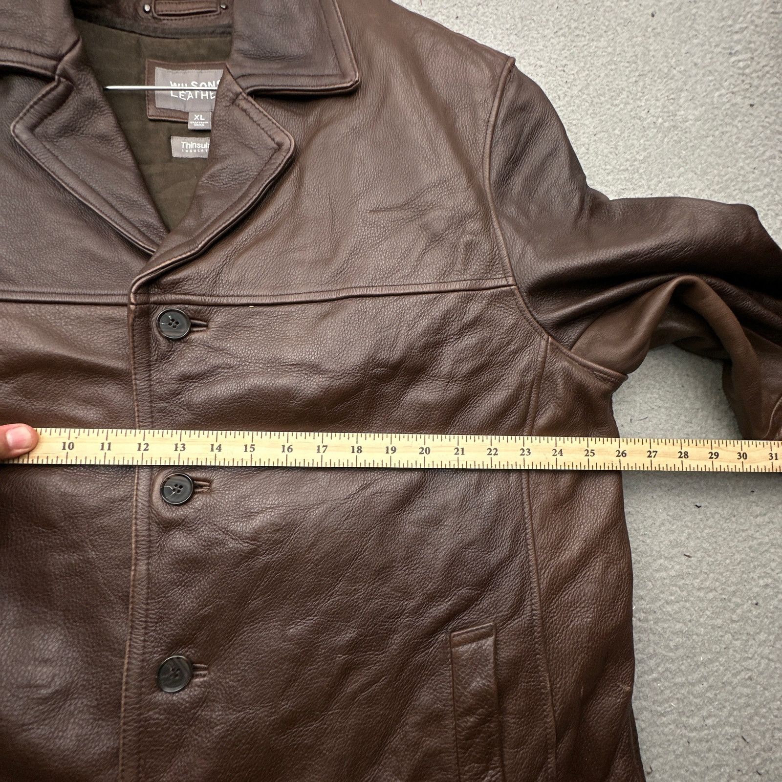 Wilsons Leather Wilsons Leather Thinsulate Coat Men XL Brown Removable Liner Size US XL / EU 56 / 4 - 6 Thumbnail