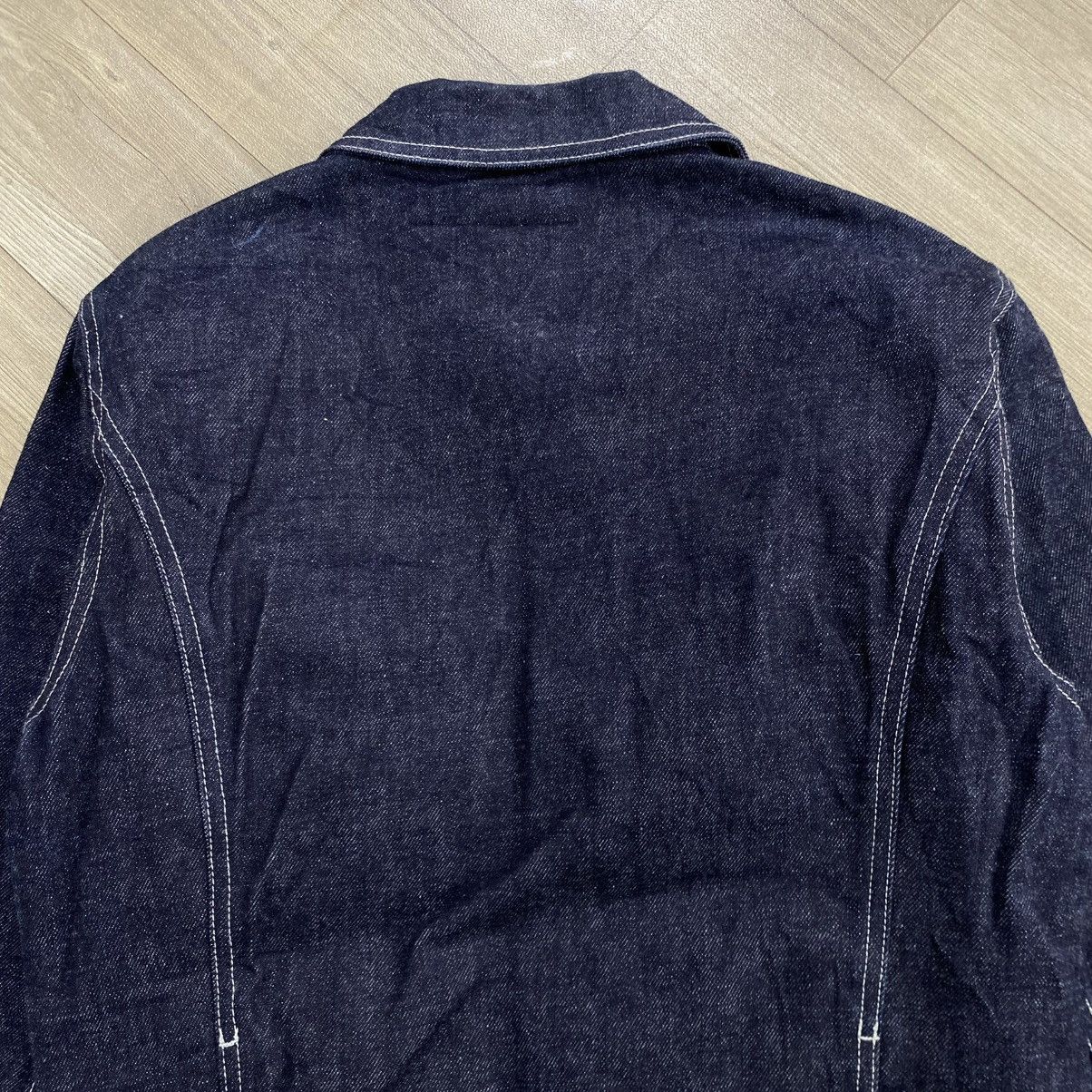 agnes b. 🇫🇷Vintage Agnes B. Paris Indigo Raw Denim Jacket Designer Size US M / EU 48-50 / 2 - 11 Thumbnail