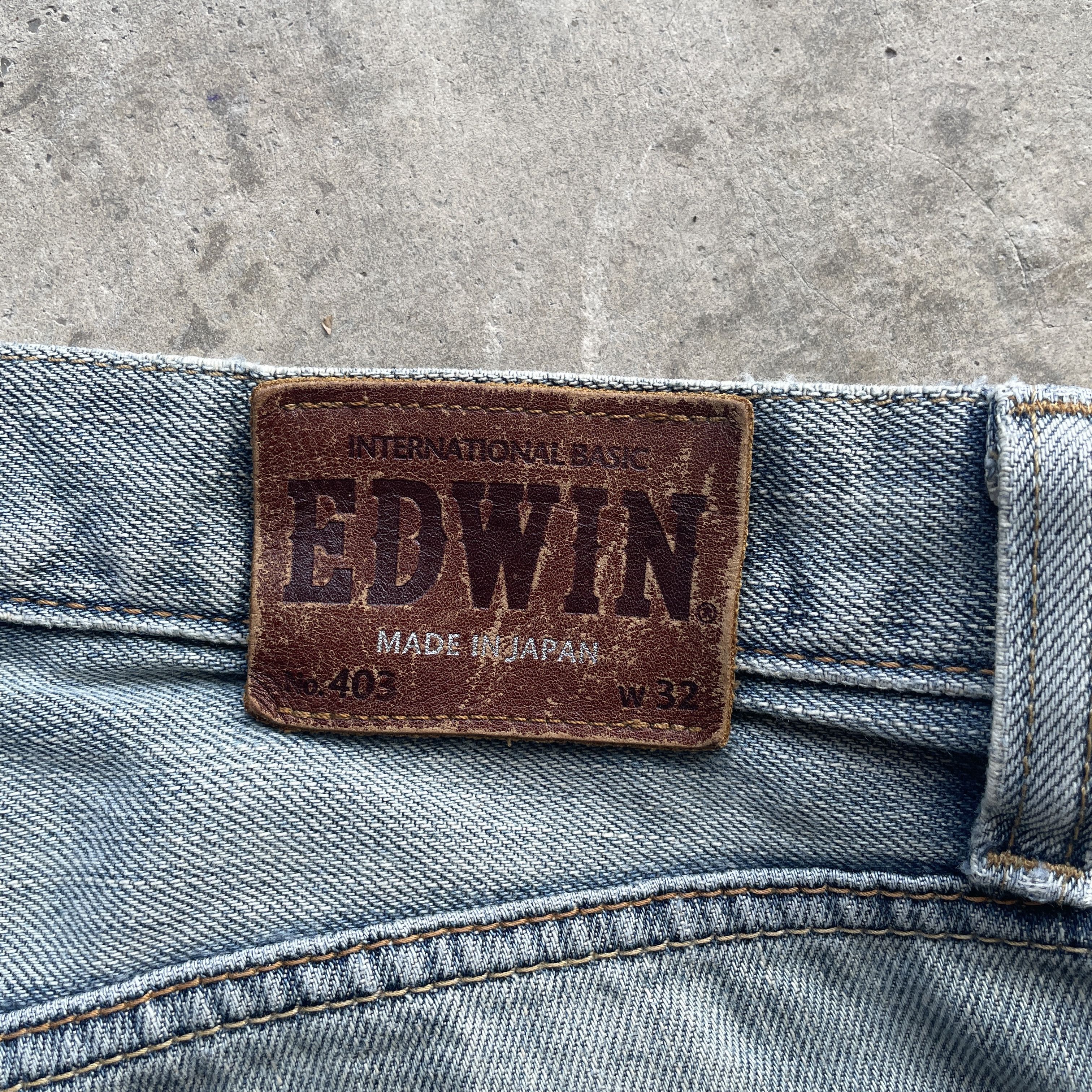 Edwin W33x30 Vintage Edwin 403 Denim Faded Japan Jeans Pants Size US 33 - 8 Thumbnail