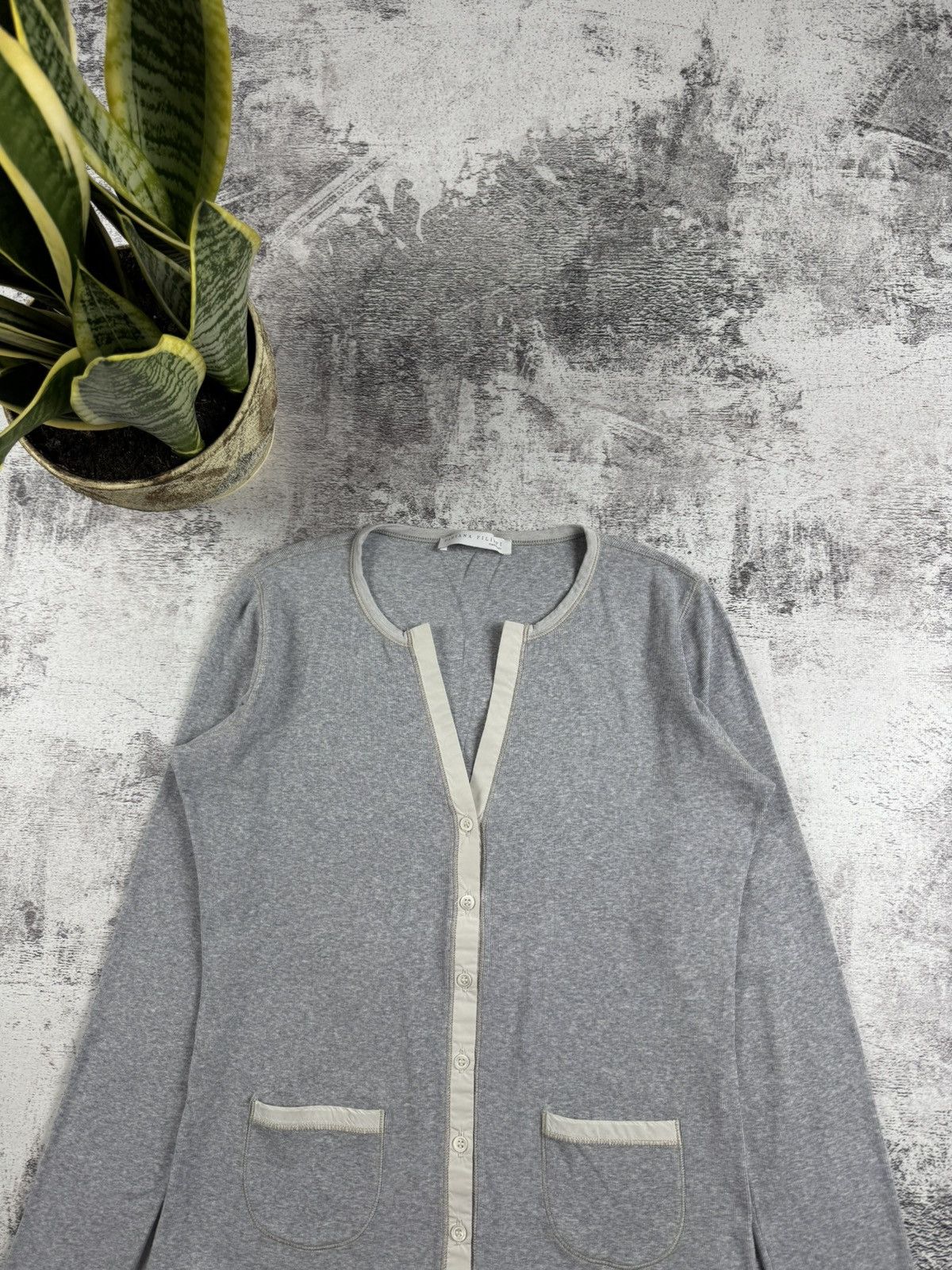 Fabiana Filippi Fabiana Filippi Cotton Blouse Knited Sweater Button Cardigan Size M / US 6-8 / IT 42-44 - 6 Thumbnail