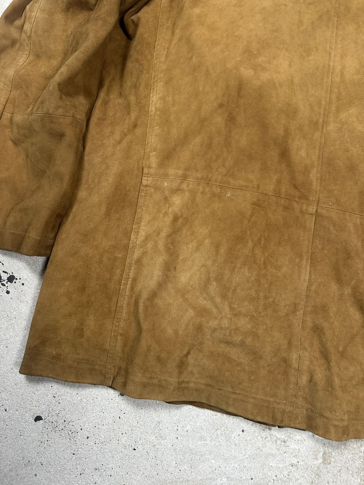 Hugo Boss Hugo Boss Goat Skin Leather Suede Jacket Distressed Size US XL / EU 56 / 4 - 15 Thumbnail