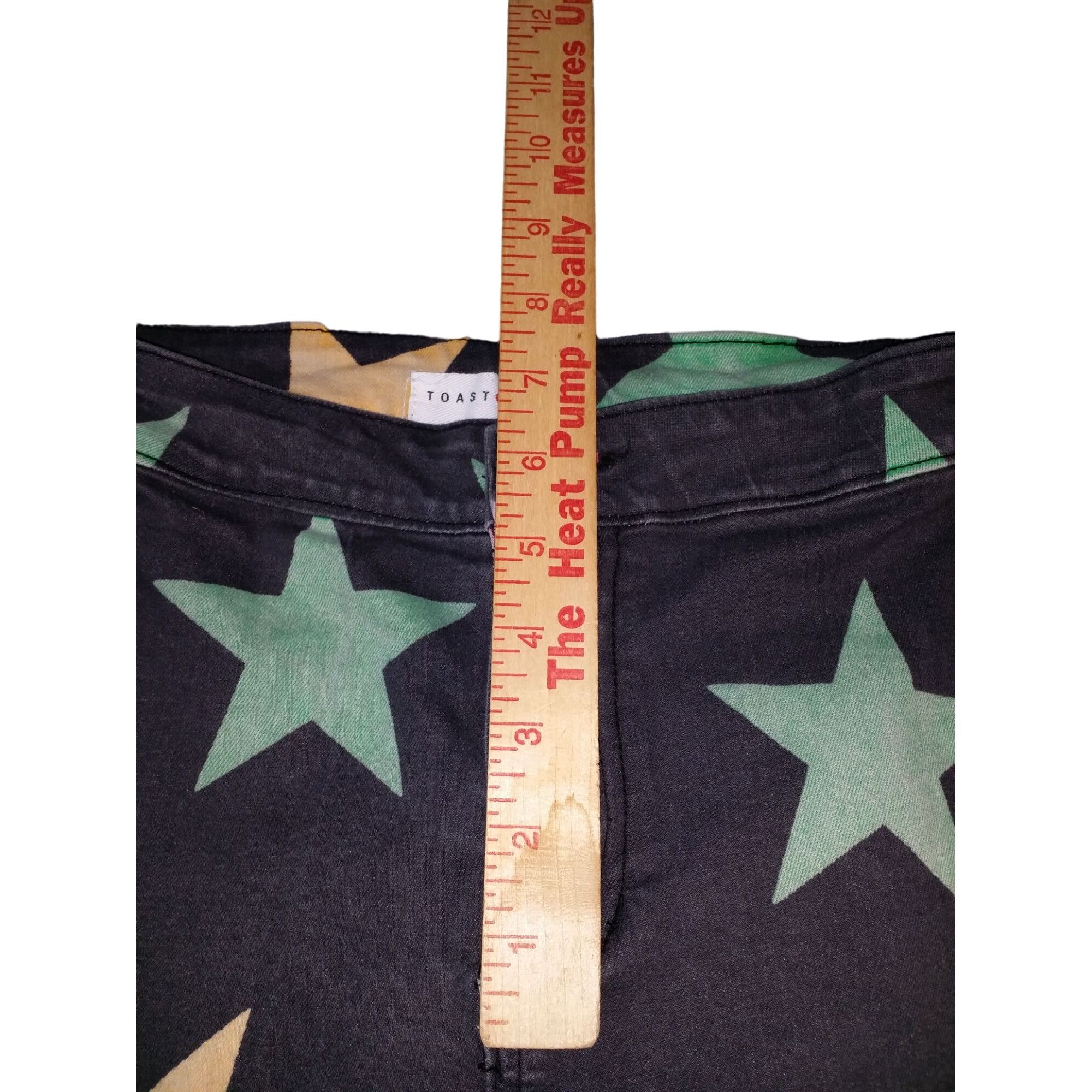 Other Toast Jeans Women Sz M Denim Flare Leg Star Print Bell Botto Size 27" / US 4 / IT 40 - 4 Thumbnail