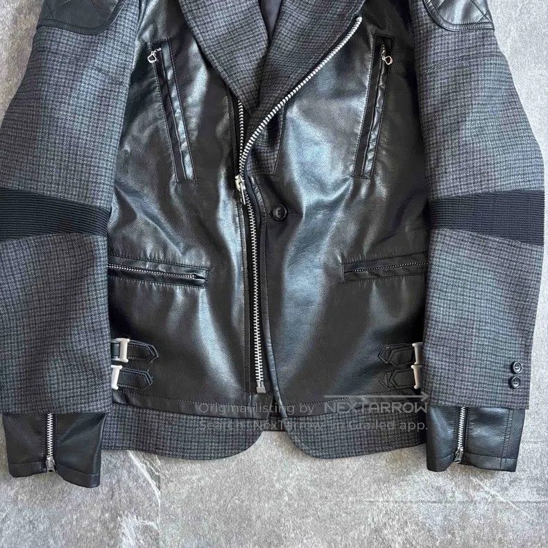 Junya Watanabe Junya Watanabe Deconstructed patched leather wool jacket Size US L / EU 52-54 / 3 - 4 Thumbnail