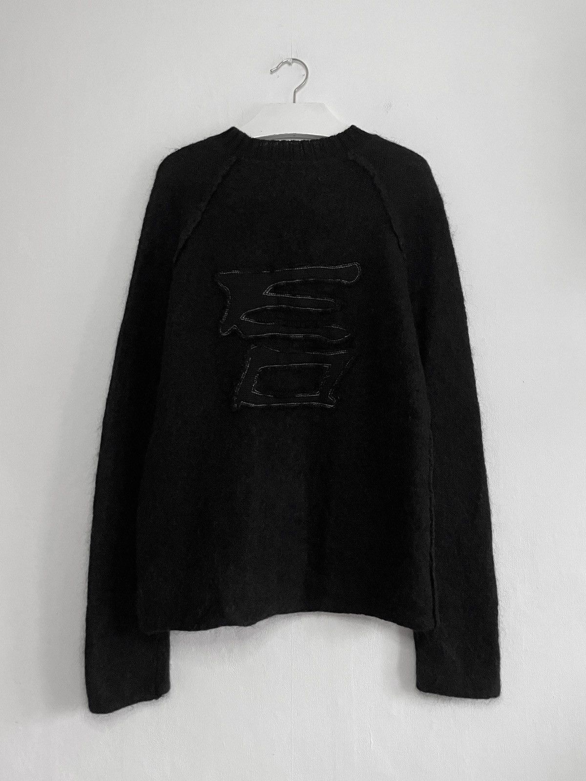 image of Archival Clothing x Avant Garde Etienne Ozeki Mohair Sweater in Black, Men's (Size Medium)