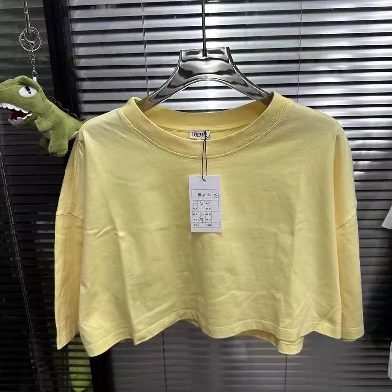 Loewe Loewe High Waist Logo Short Sleeve Top- DMC Size US S / EU 44-46 / 1 - 1 Thumbnail