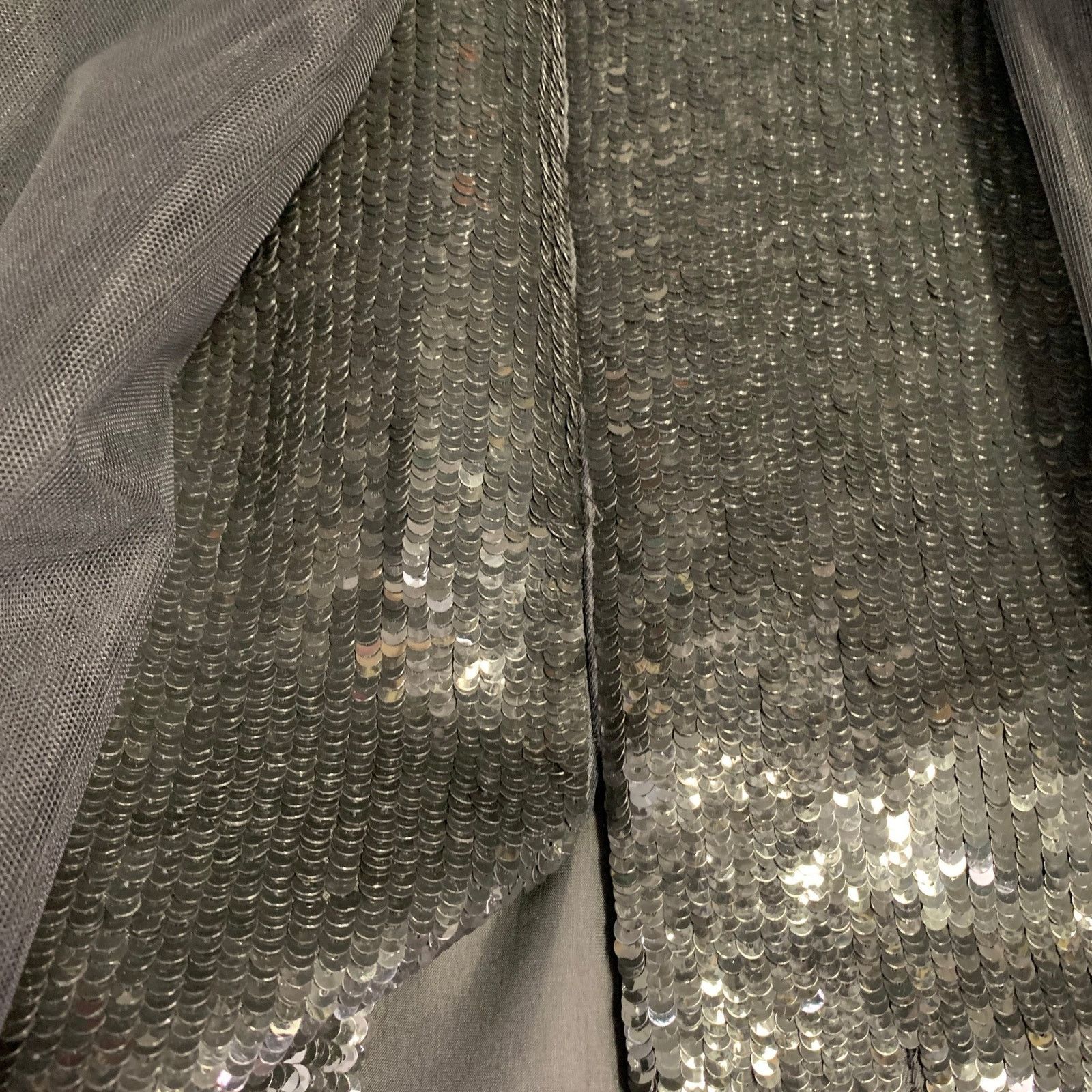 Michael Kors MICHAEL KORS Black Wool Silk Sequined Shift Dress Size XS / US 0-2 / IT 36-38 - 8 Thumbnail