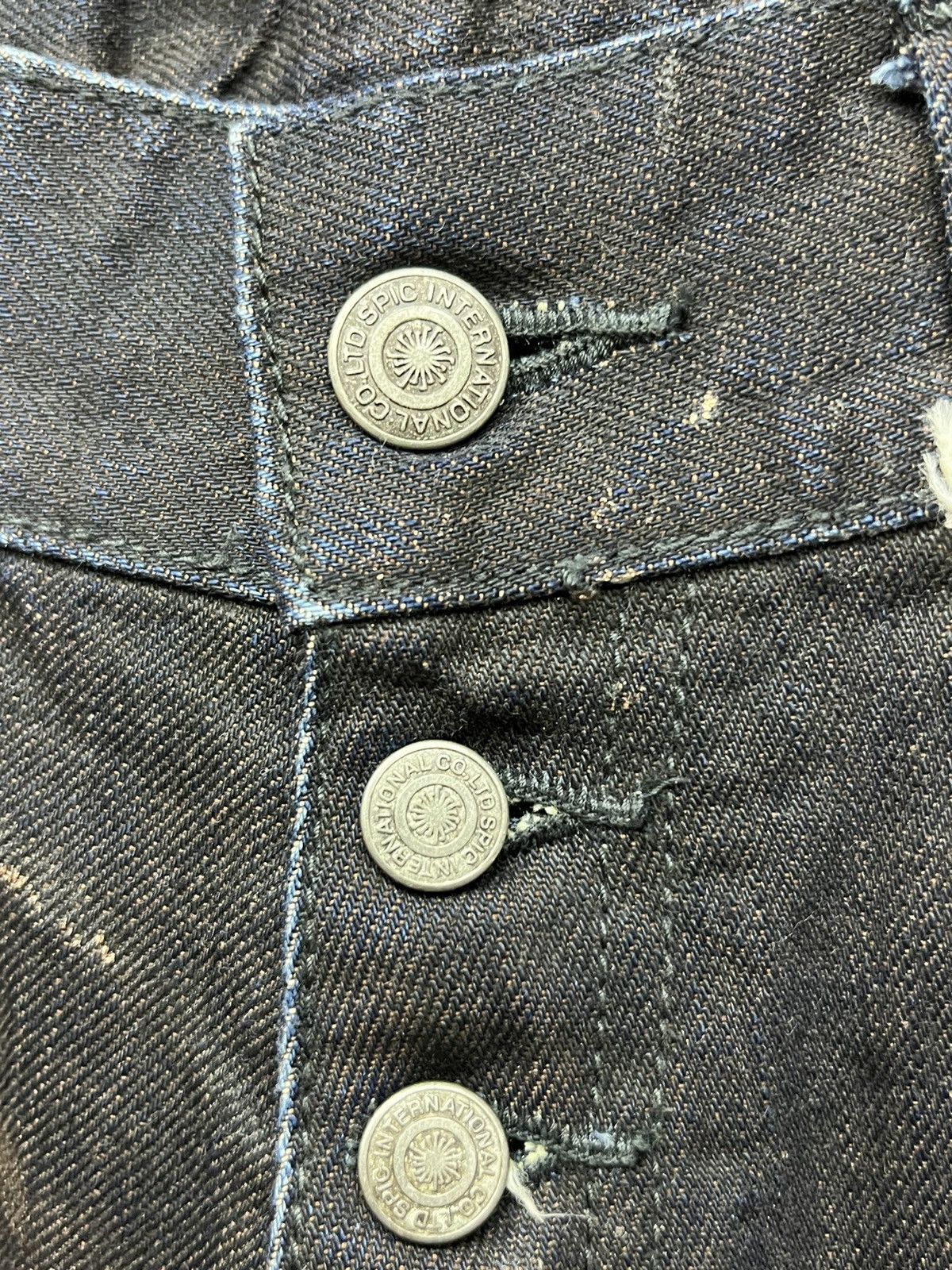 If Six Was Nine 💥🔥TORNADO MART Punk Gold Dust Whiskered Insane Flare Denim Size US 32 / EU 48 - 9 Thumbnail