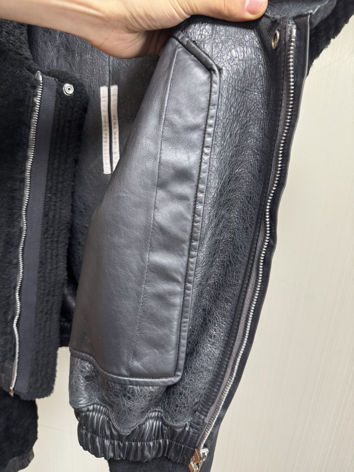 Rick Owens Rick owens hoodie fur Leather jacket Size US M / EU 48-50 / 2 - 7 Thumbnail