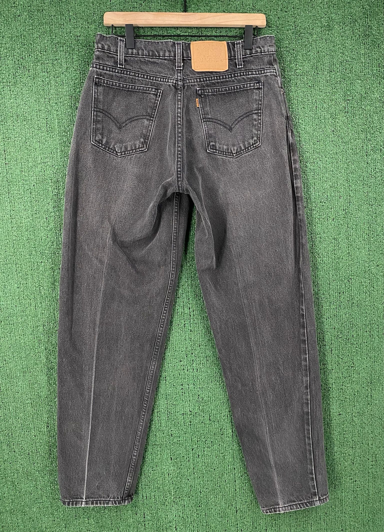 Levi's 90’s Levi's 550 Orange Tab Faded Black Denim Jeans 30”x 32” Size US 30 / EU 46 - 3 Thumbnail