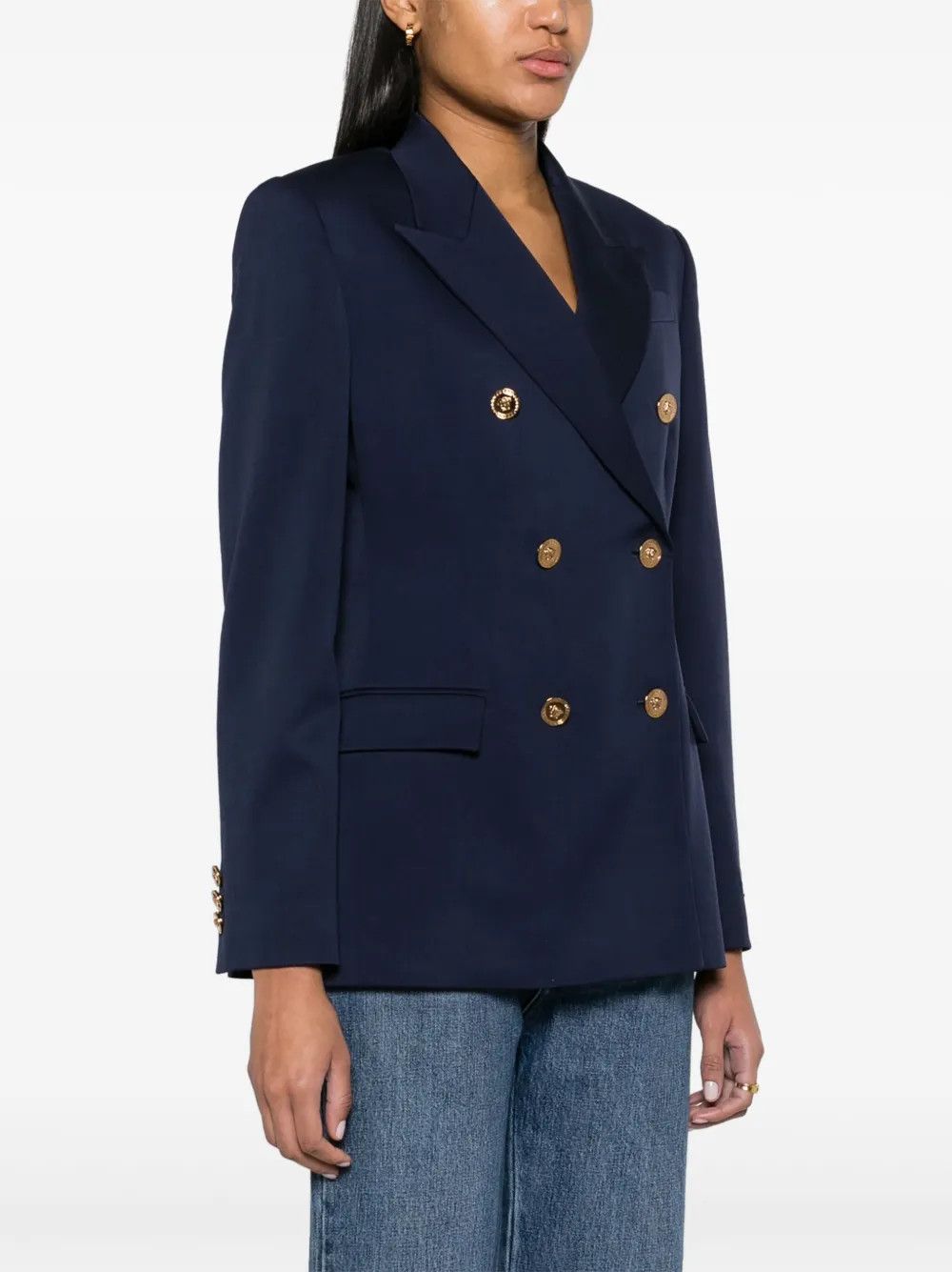 Versace o1y0226 Blazer in Navy Blue Size S / US 4 / IT 40 - 2 Thumbnail