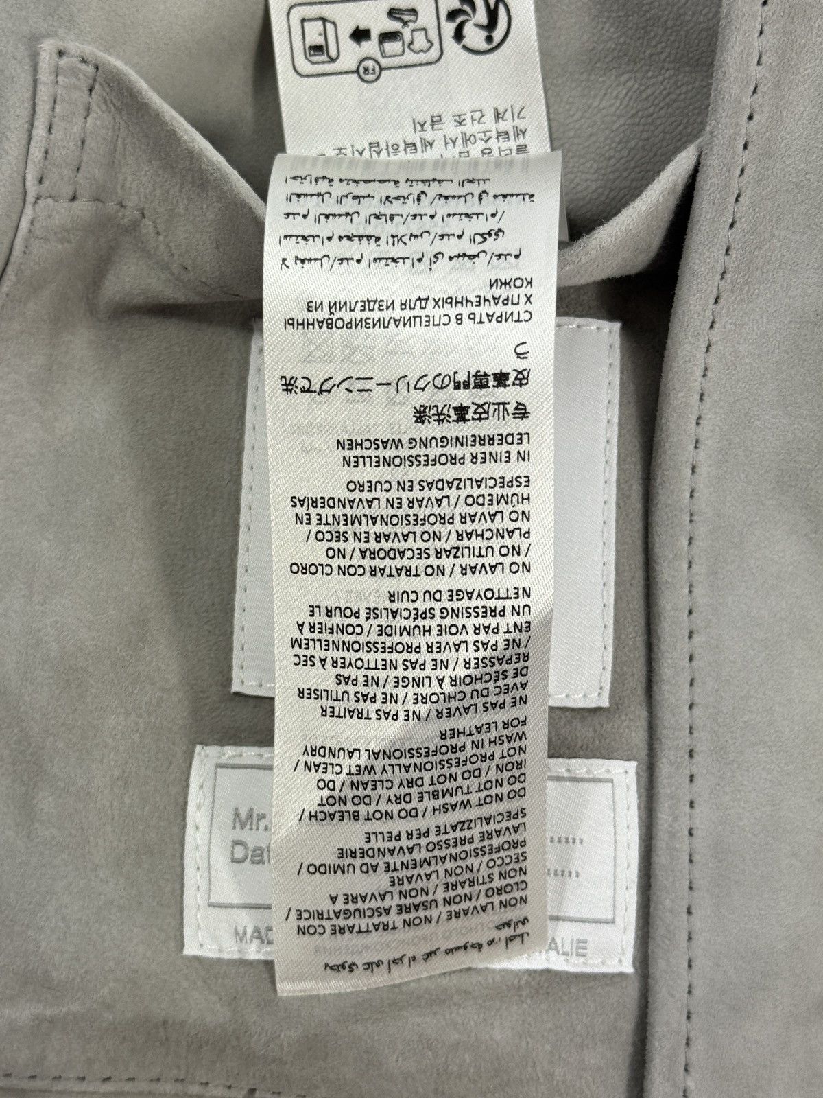 Eleventy Two-Buttoned-Pockets Suede Regular-Fit Leather Jacket Size US XL / EU 56 / 4 - 13 Thumbnail