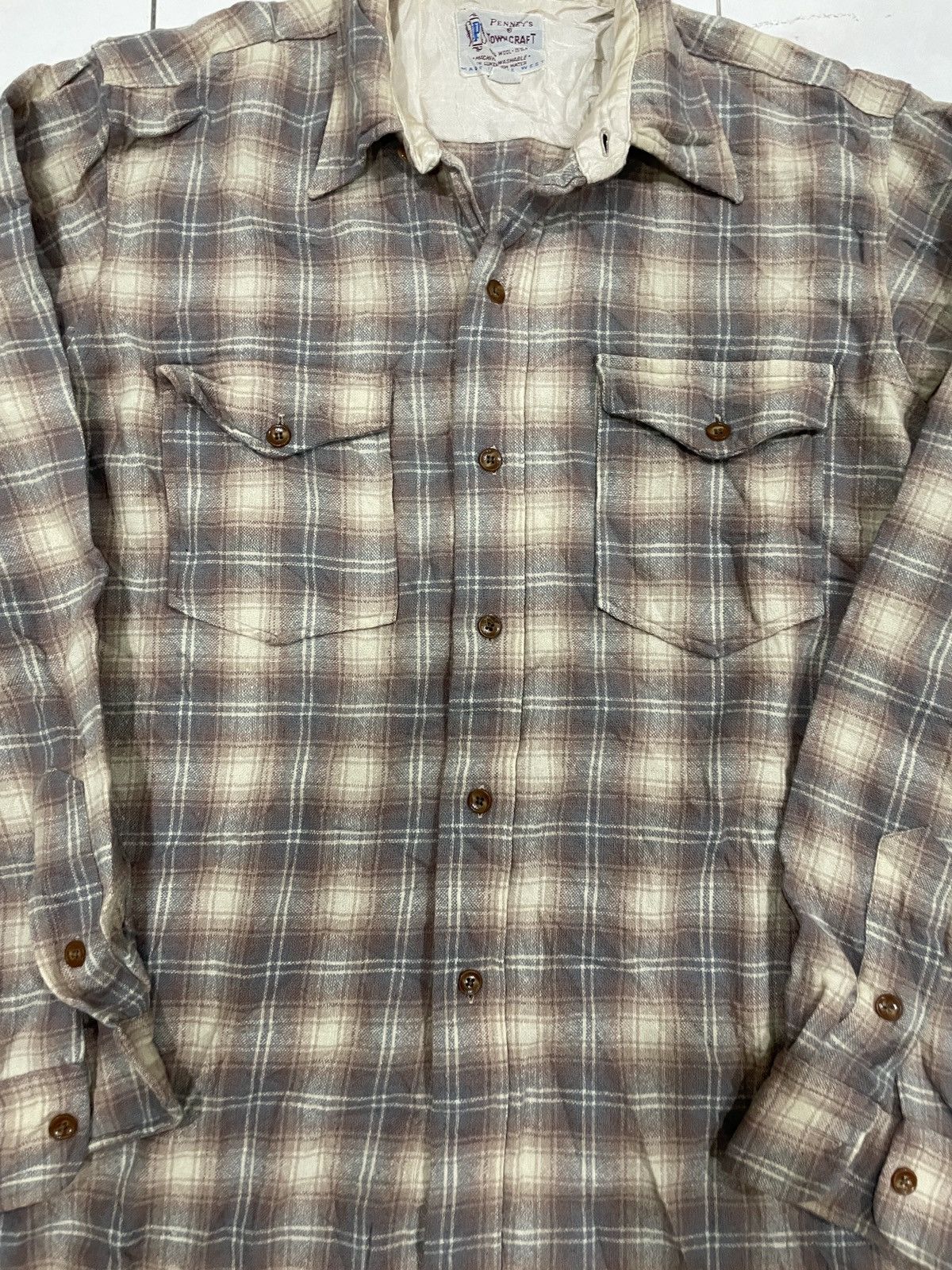 Towncraft × Vintage Vintage 50’s Penney’s Towncraft shadow Plaids Wool workwear Size US M / EU 48-50 / 2 - 1 Thumbnail