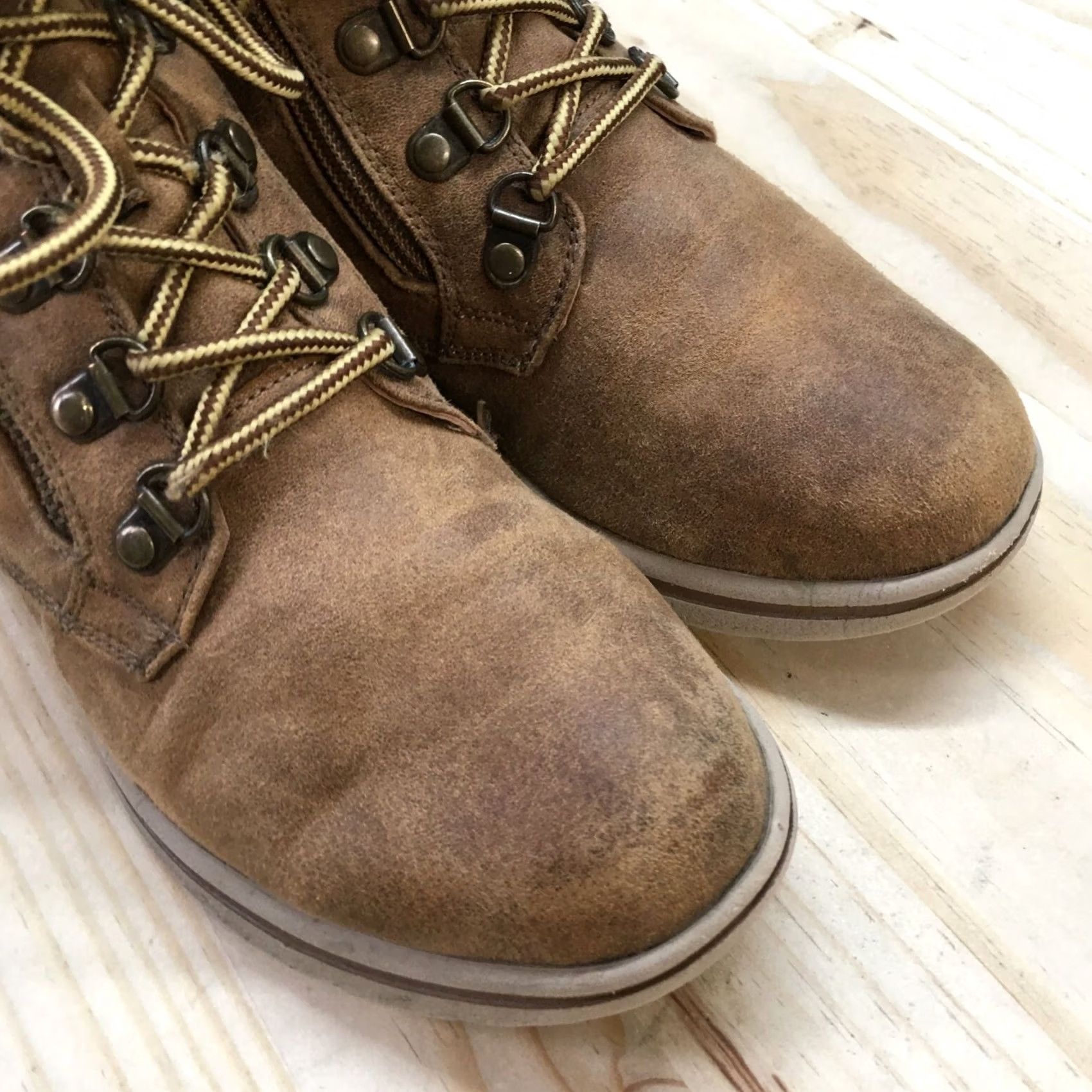 Vintage Cliffs by White Mountain Hearty Boots Womens 7 M Ankle Bootie Brown Faux Leather Size US 7 / IT 37 - 7 Thumbnail
